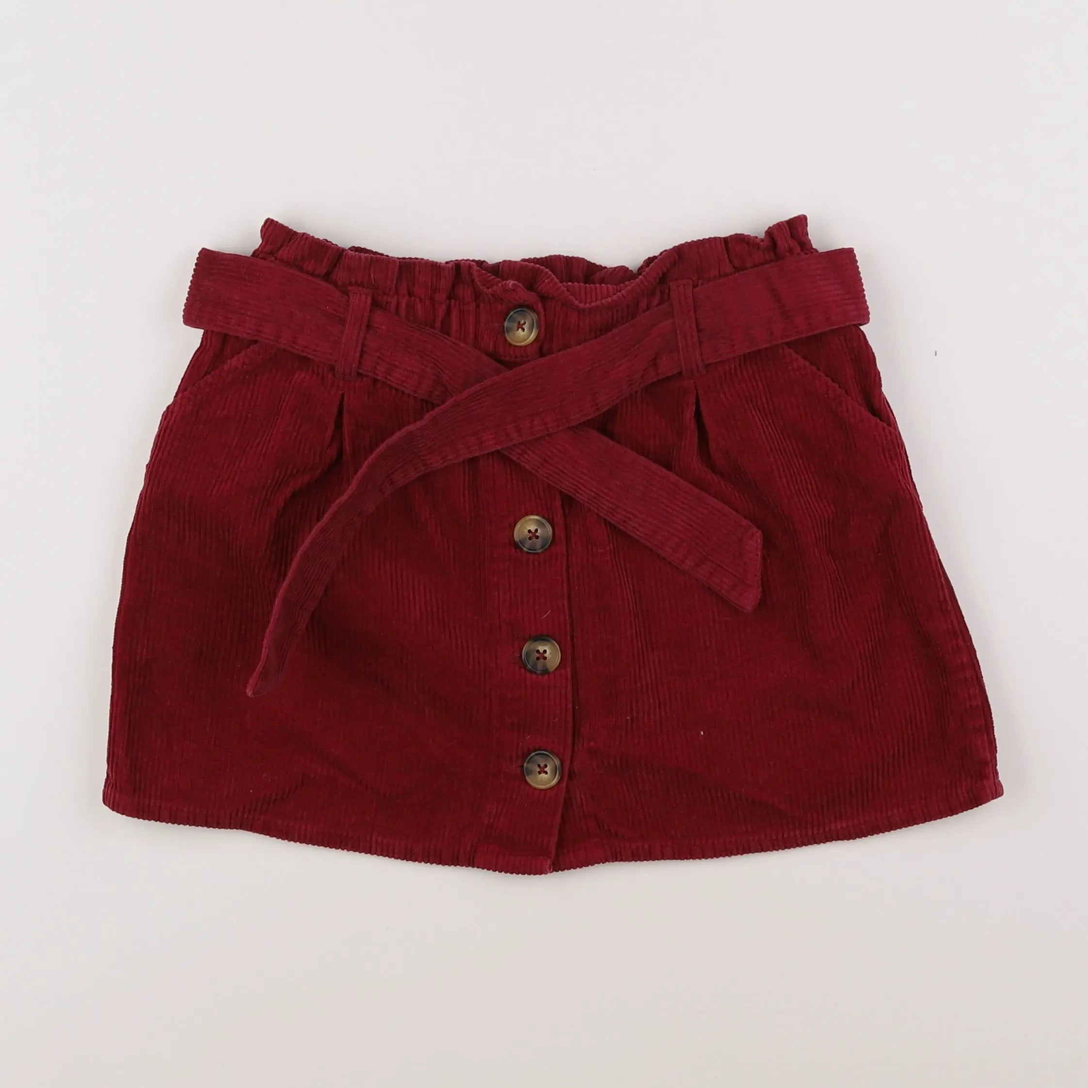 Vertbaudet - jupe rouge - 10 ans