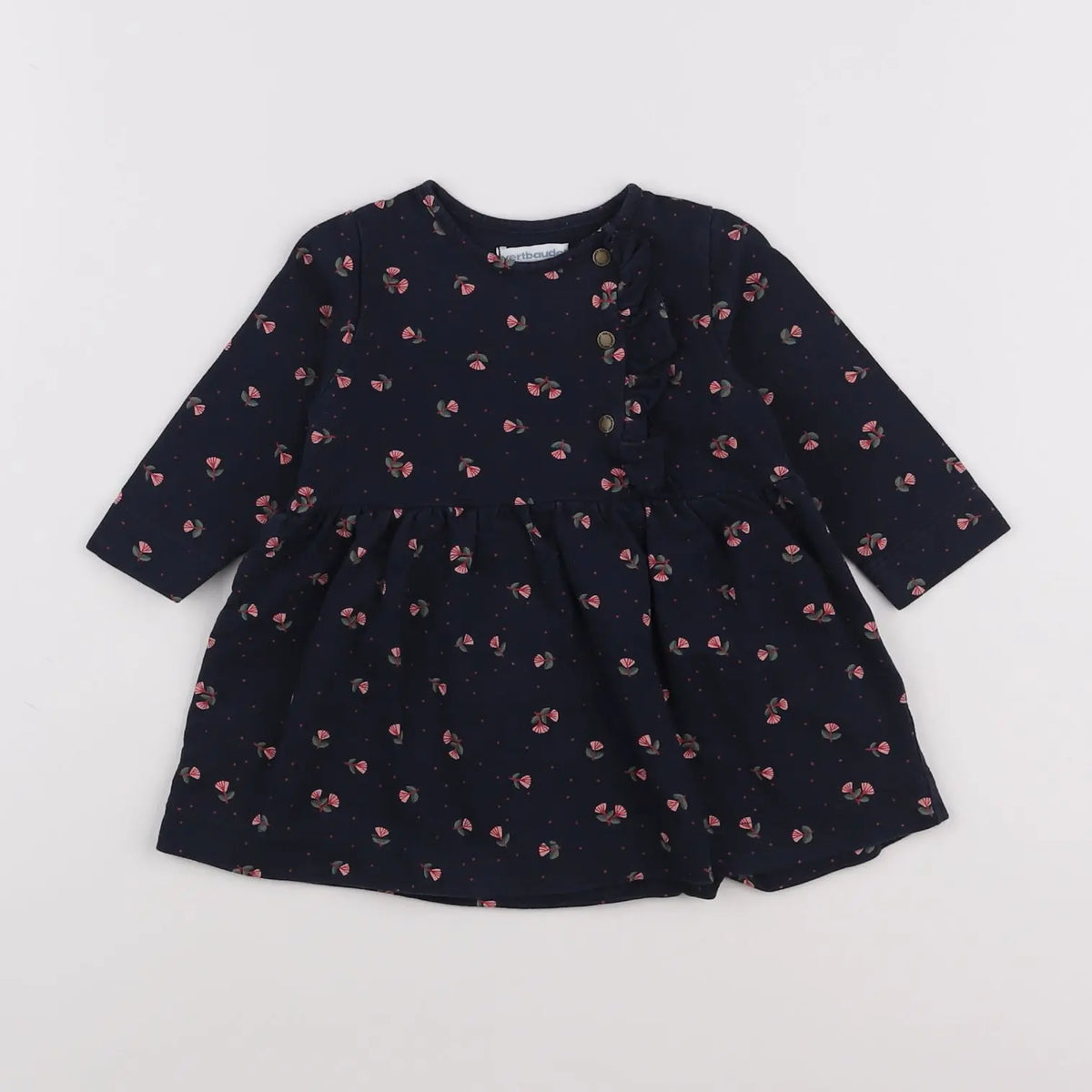 Vertbaudet - robe bleu - 12 mois
