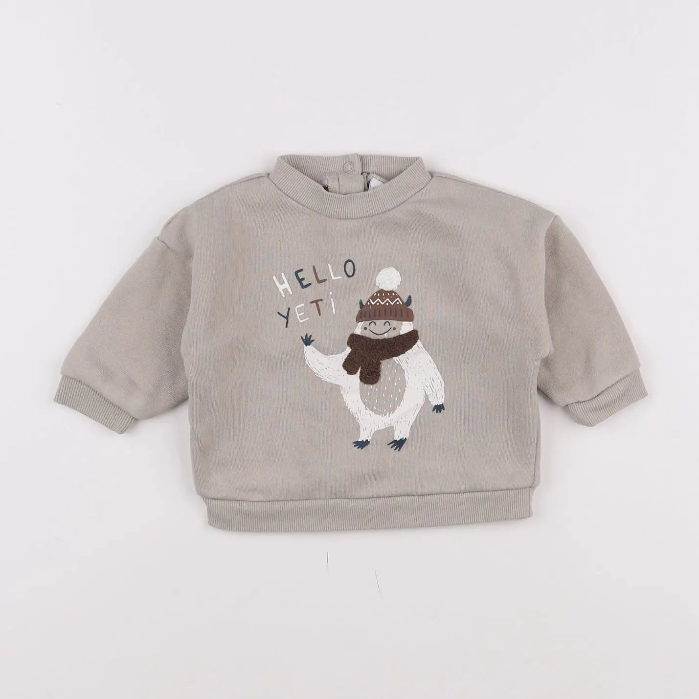 Vertbaudet - sweat gris - 6 mois