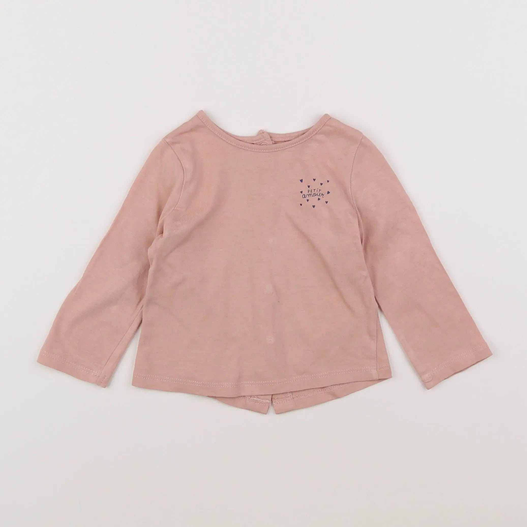 Vertbaudet - tee-shirt rose - 3 mois