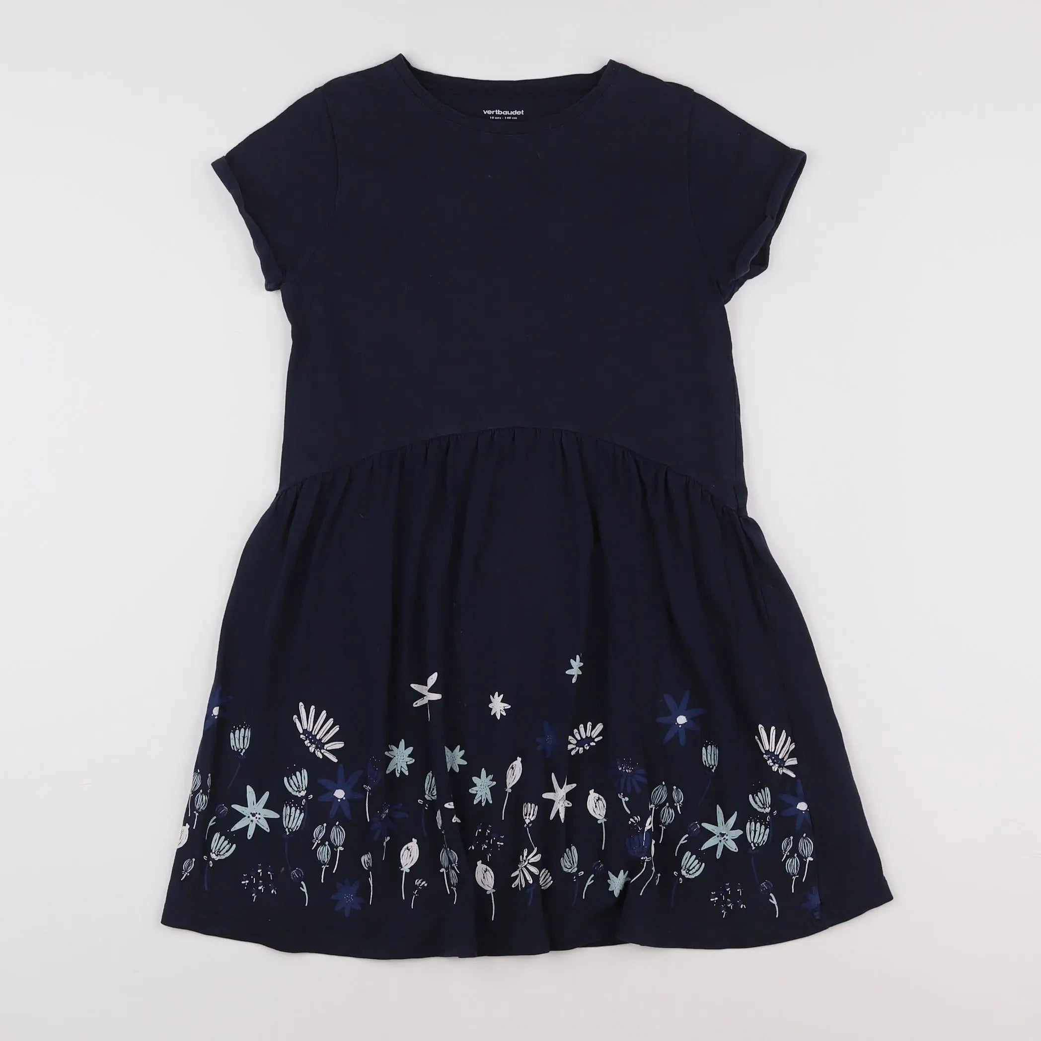 Vertbaudet - robe bleu - 10 ans