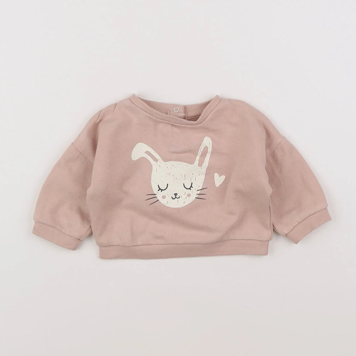 Vertbaudet - sweat rose - 3 mois