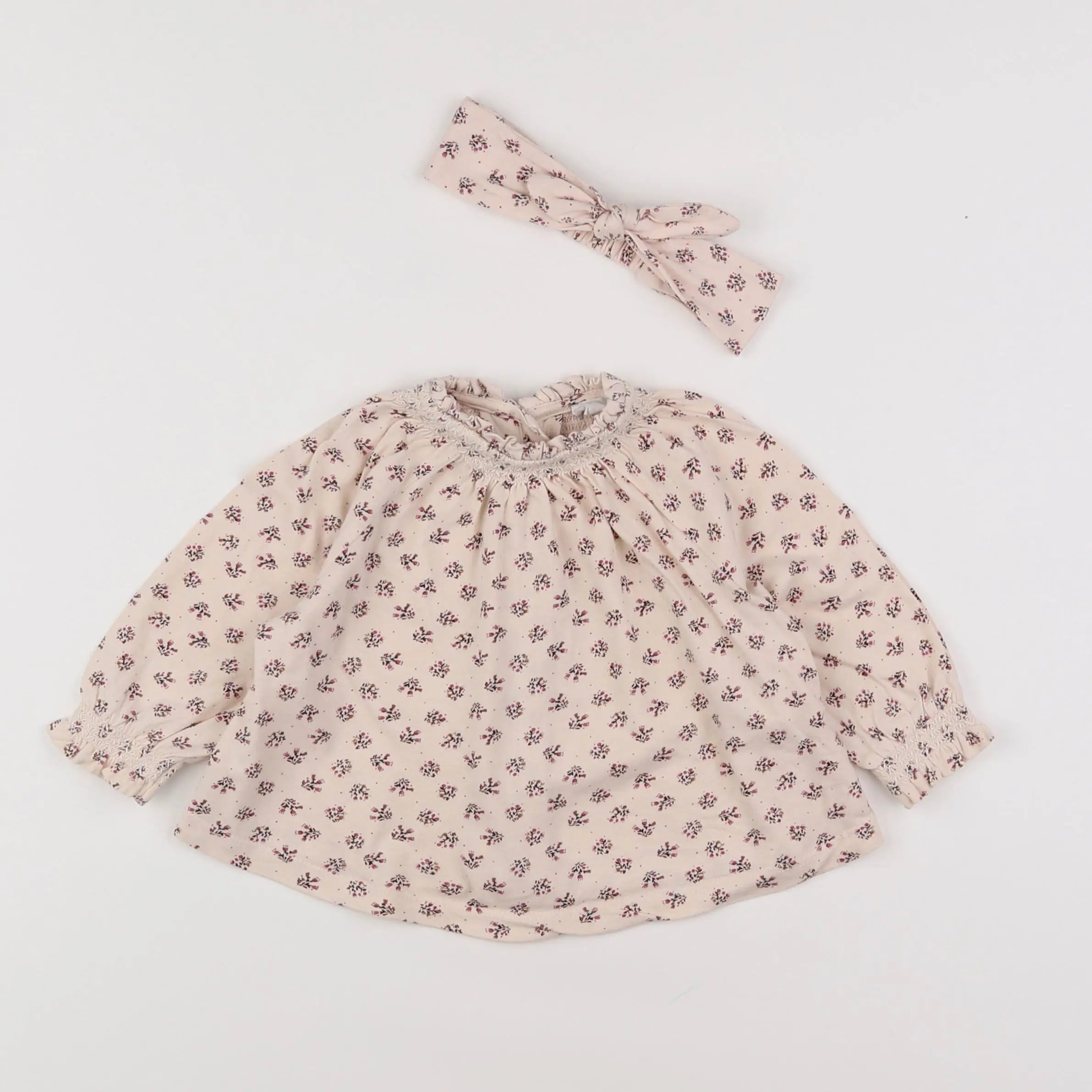 Vertbaudet - tee-shirt rose - 6 mois