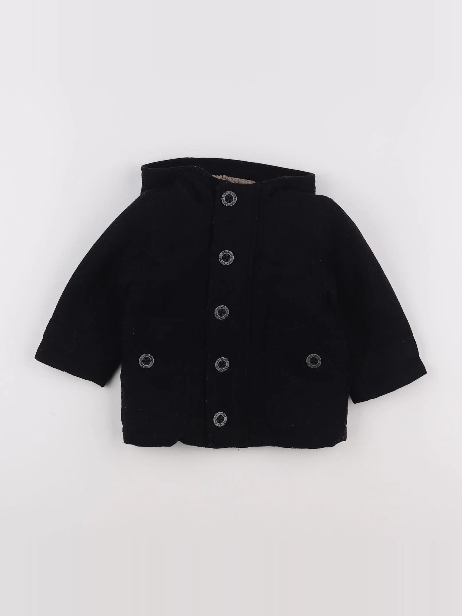 Vertbaudet - manteau bleu - 12 mois