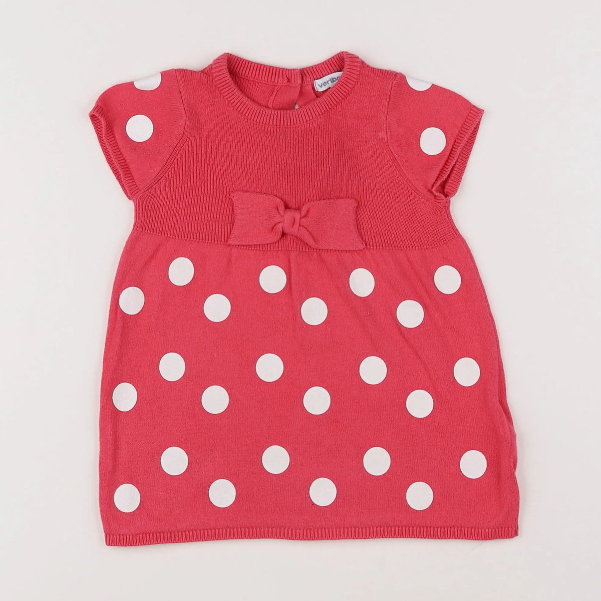 Vertbaudet - robe rose - 12 mois