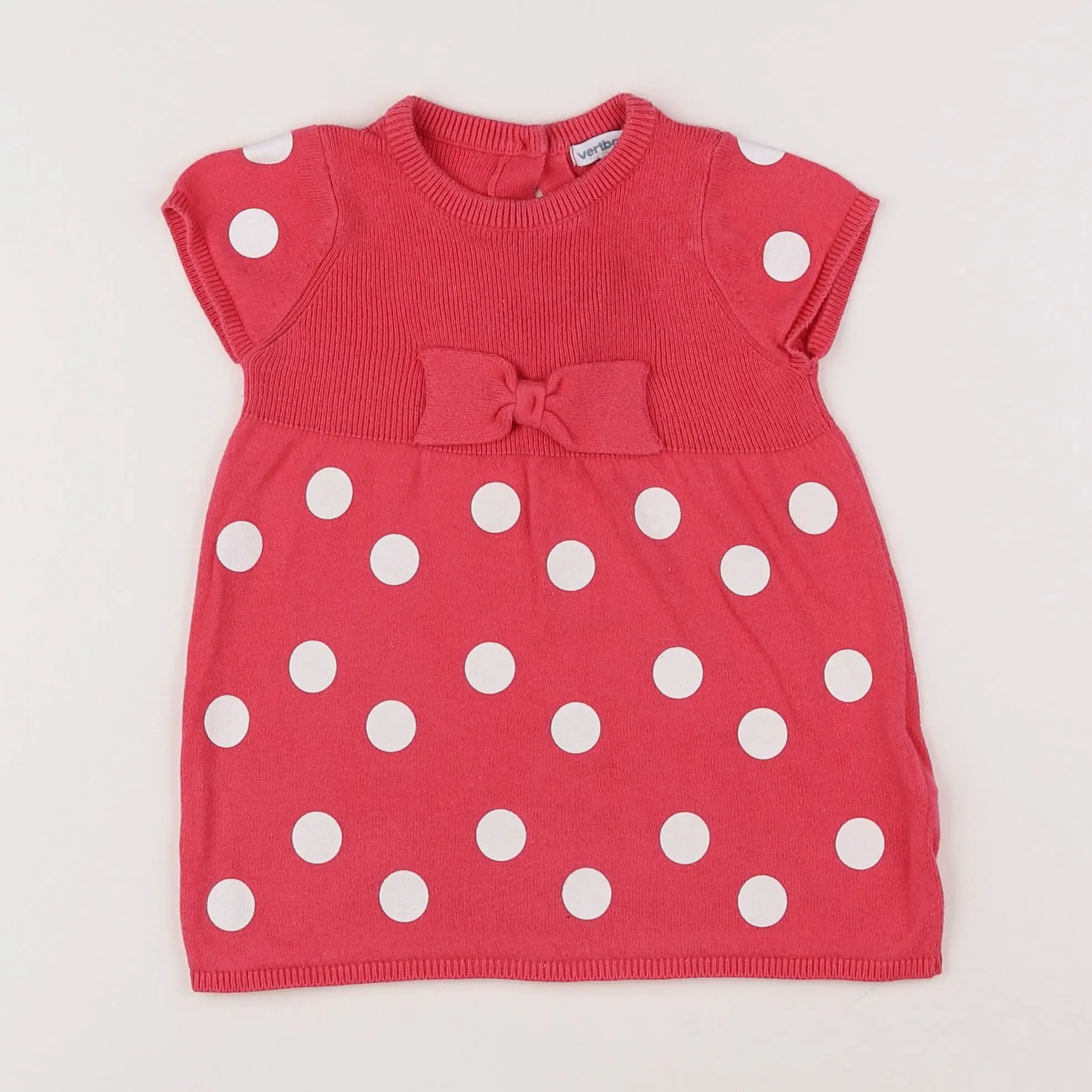 Vertbaudet - robe rose - 12 mois