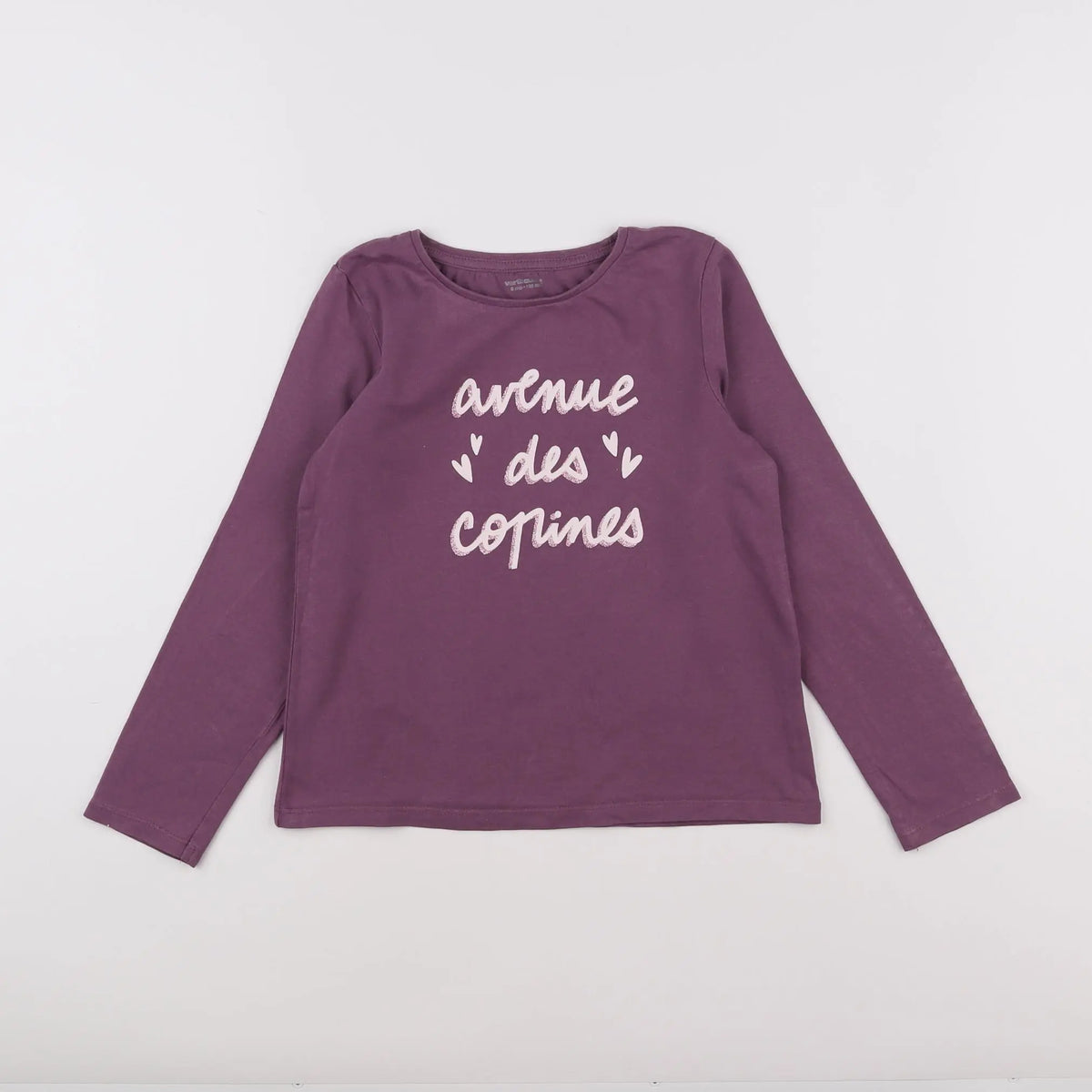 Vertbaudet - tee-shirt violet - 8 ans