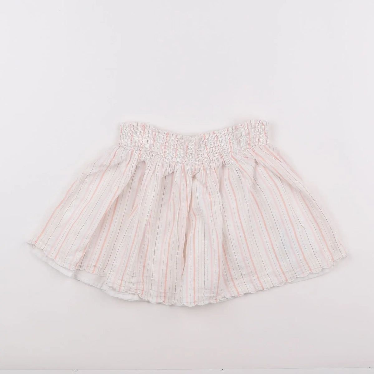 Vertbaudet - jupe blanc, rose - 8 ans