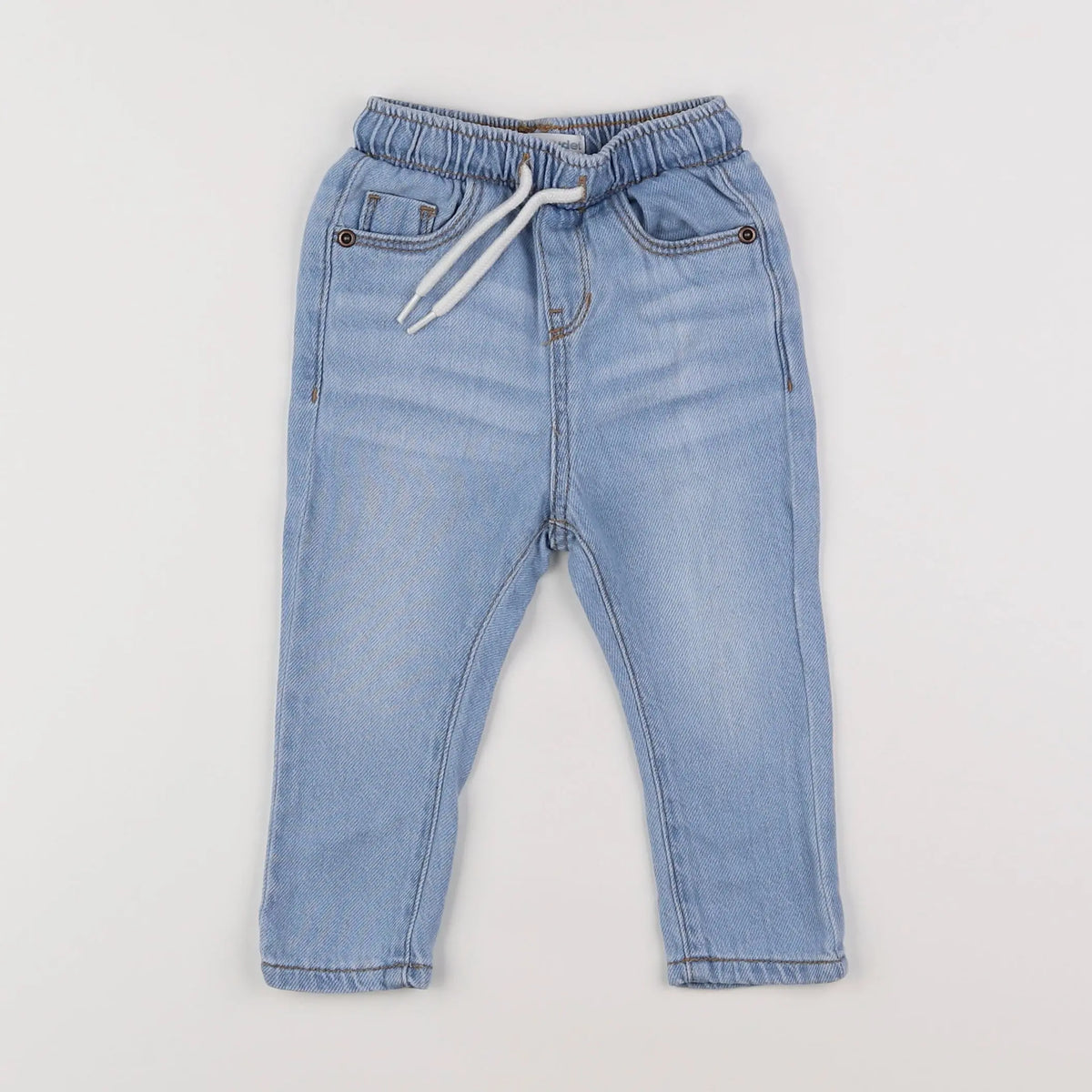 Vertbaudet - pantalon bleu - 9 mois