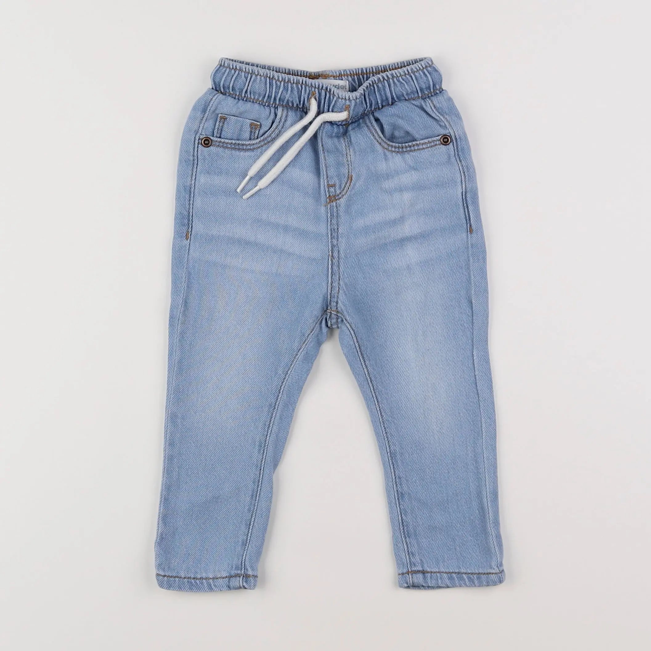 Vertbaudet - pantalon bleu - 9 mois