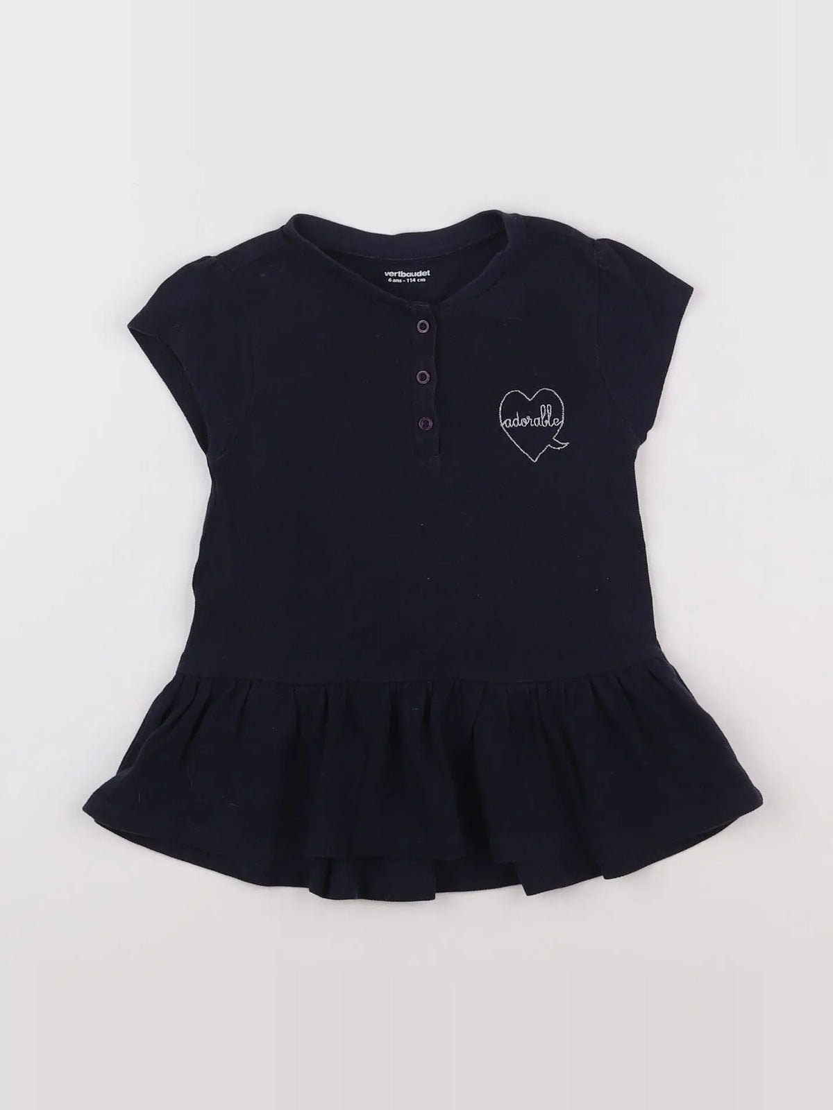 Vertbaudet - robe bleu - 6 ans