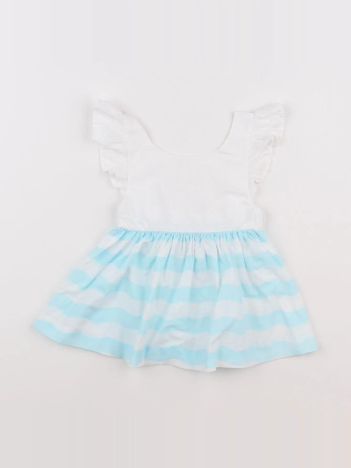 Jacadi - robe blanc, bleu - 6 mois