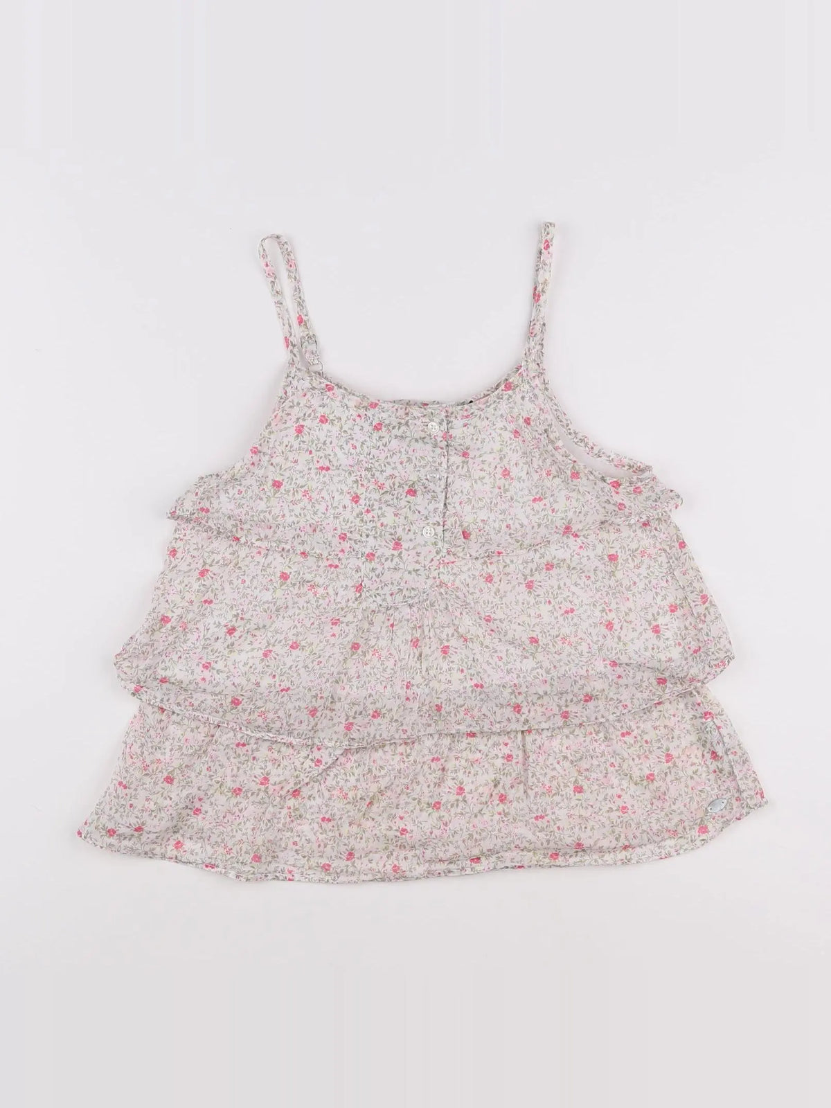IKKS - blouse gris, rose - 10 ans