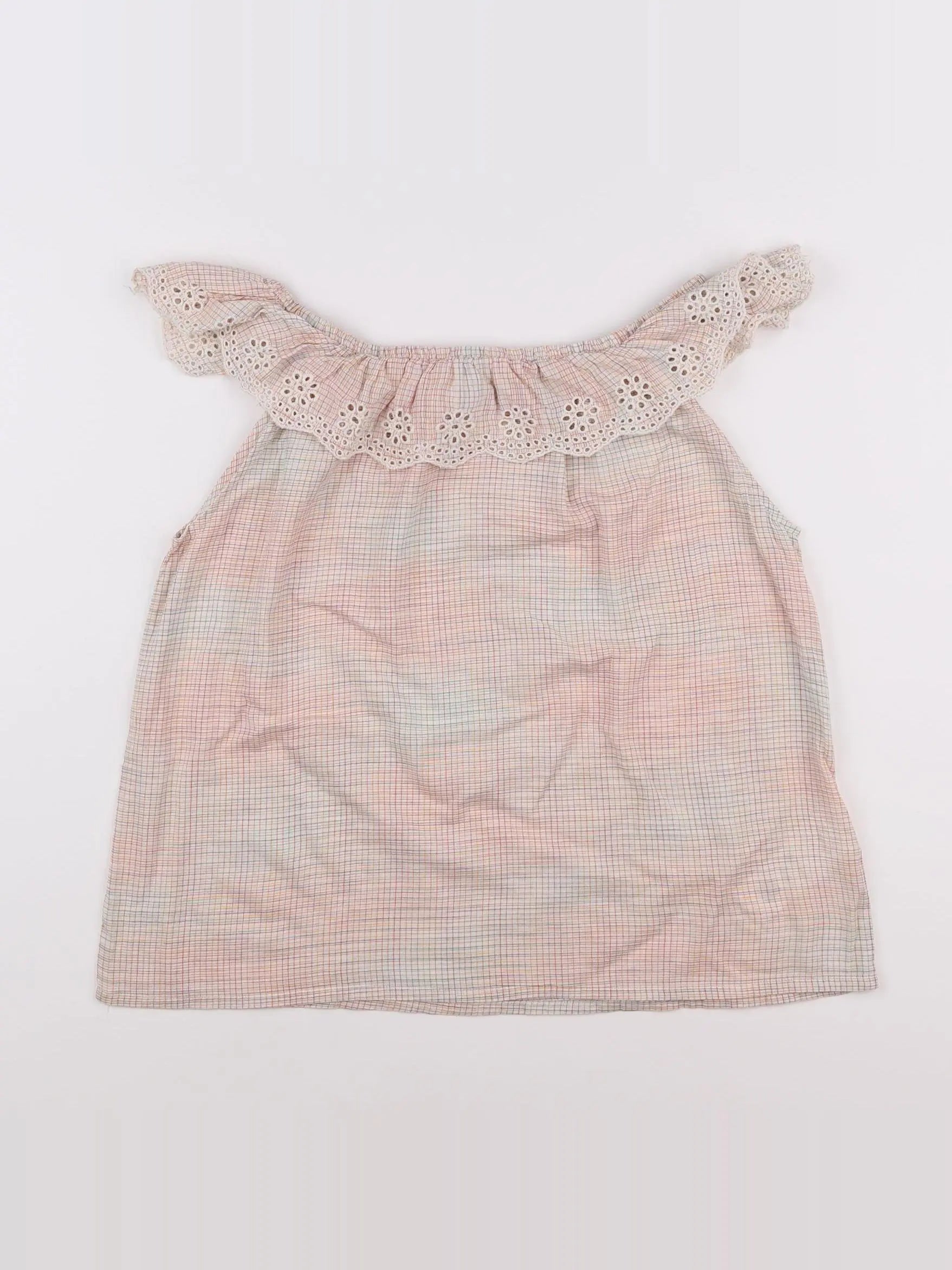 Bellerose - blouse orange, vert - 14 ans