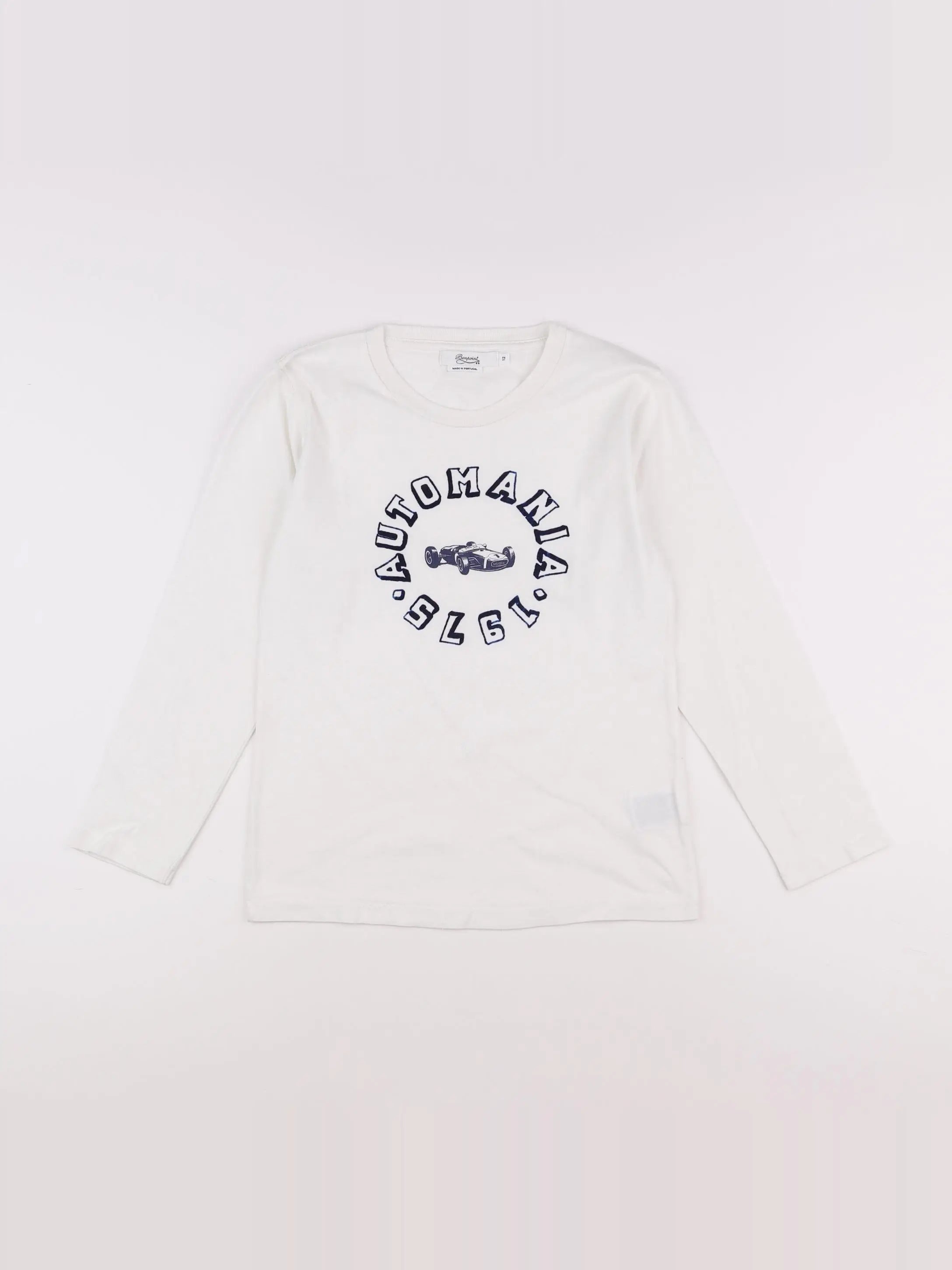 Bonpoint - tee-shirt blanc, bleu - 12 ans