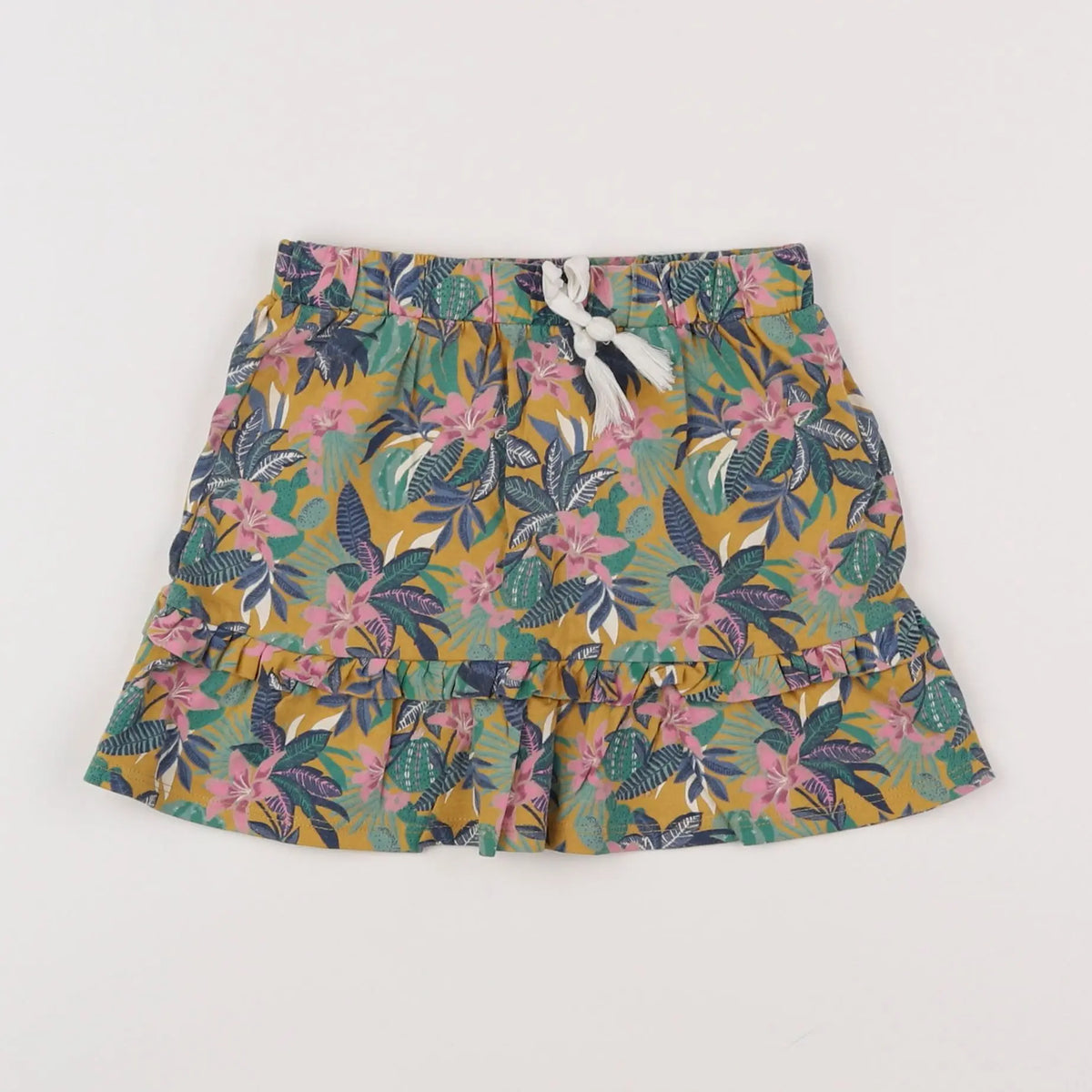 Vertbaudet - jupe jaune, multicolore - 4 ans