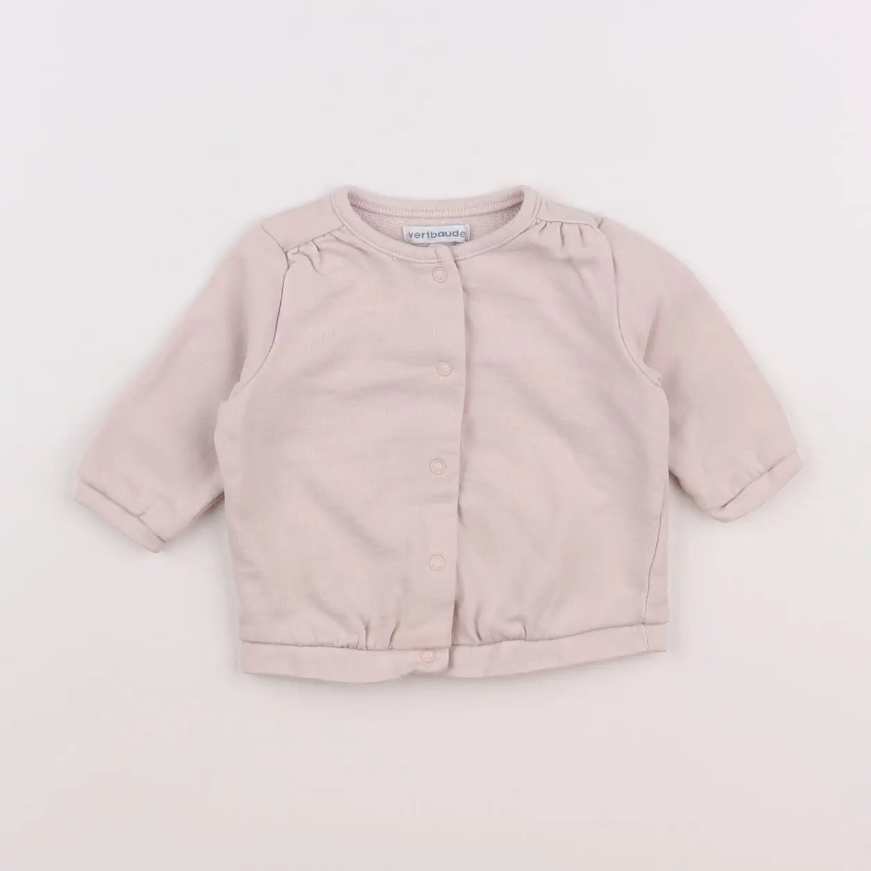 Vertbaudet - sweat rose - 3 mois