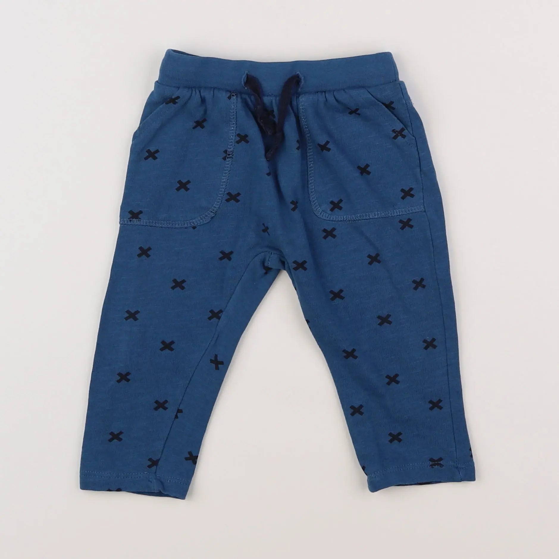 Vertbaudet - jogging bleu - 9 mois