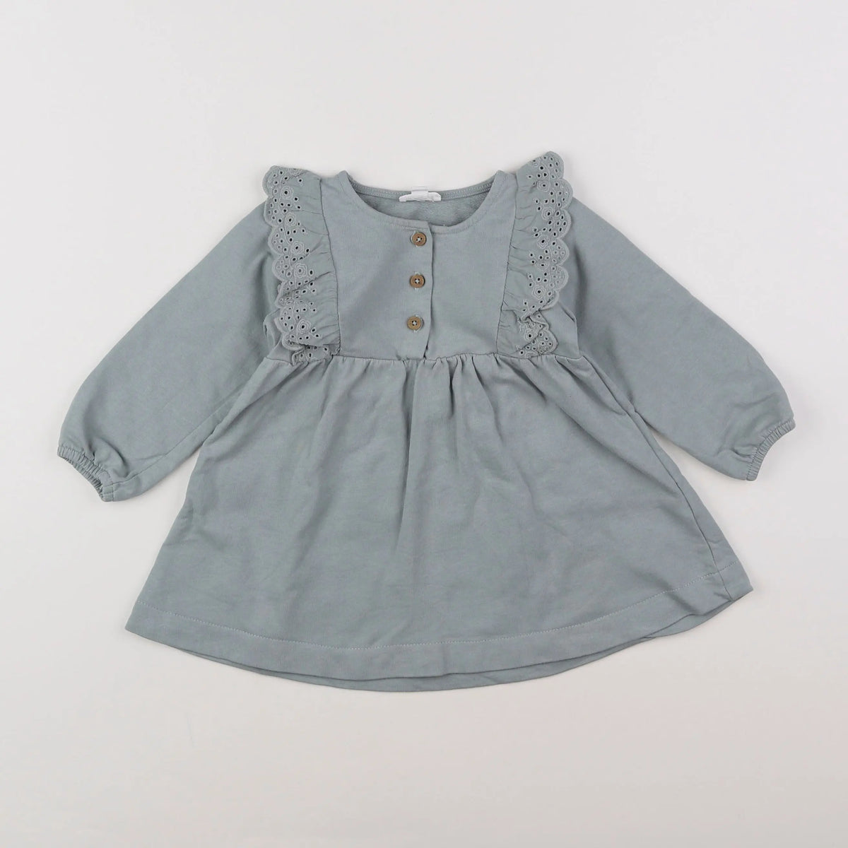 Vertbaudet - robe vert - 18 mois