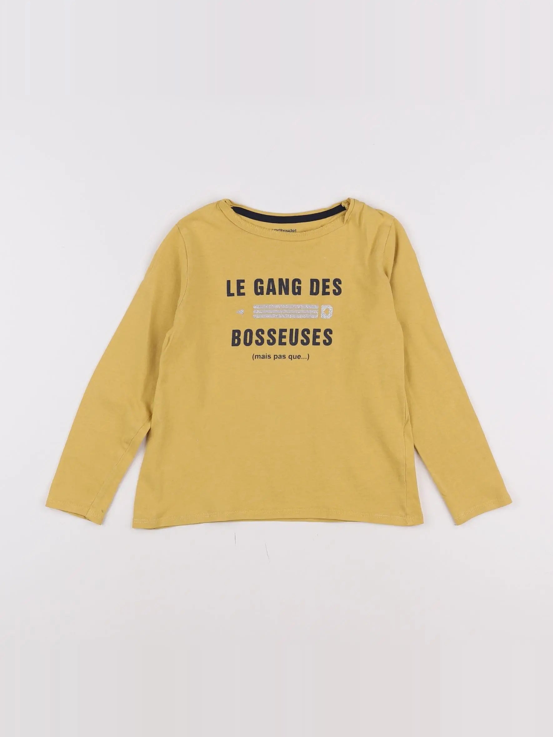 Vertbaudet - tee-shirt jaune - 6 ans