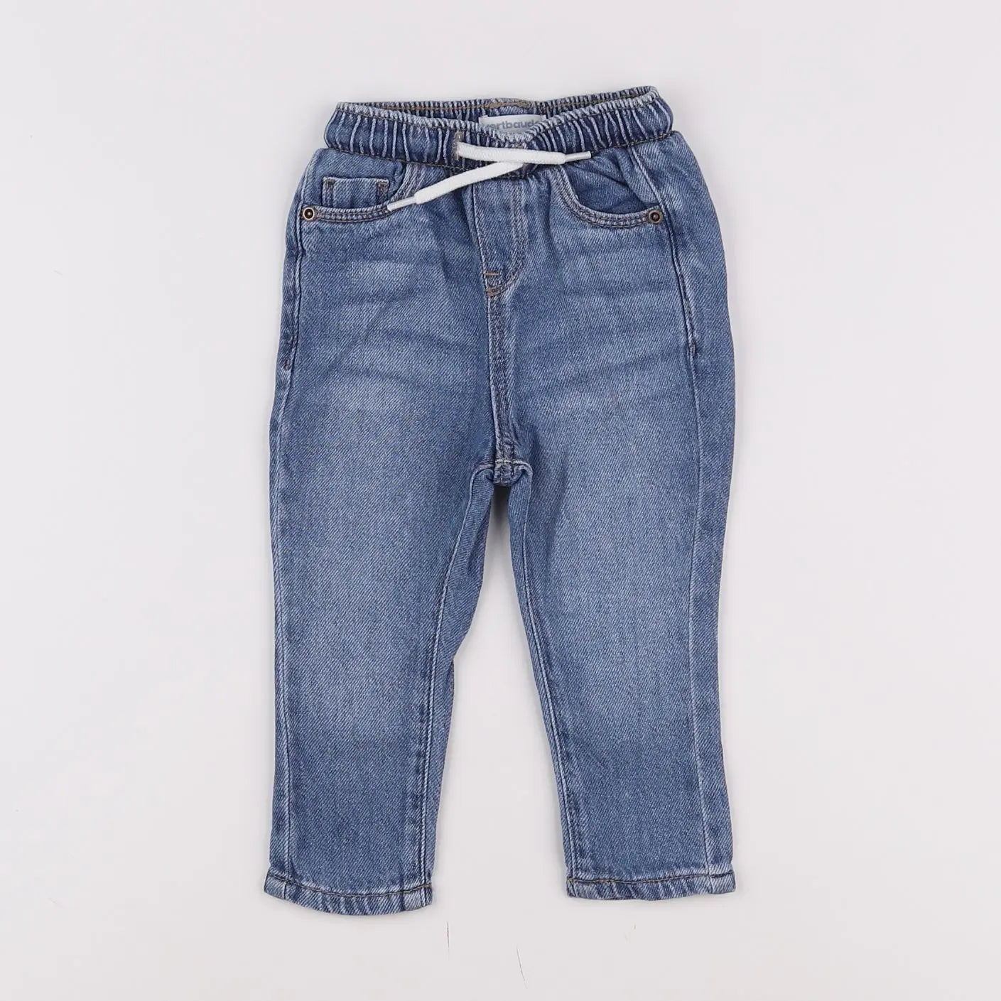 Vertbaudet - jean bleu - 9 mois