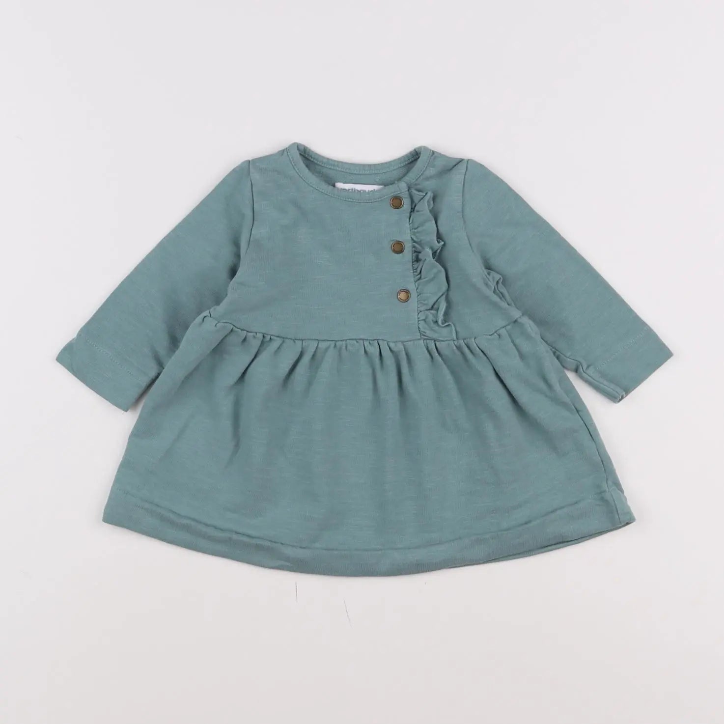 Vertbaudet - robe vert - 6 mois