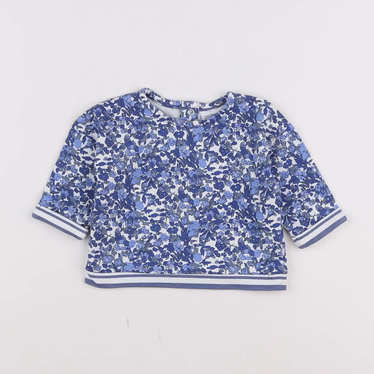 Vertbaudet - sweat bleu - 3 mois
