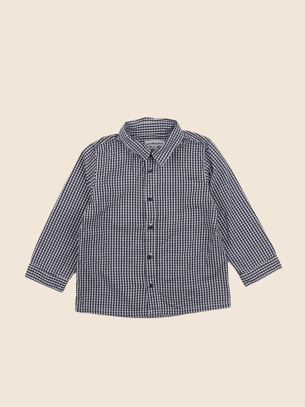 Vertbaudet - chemise bleu - 2 ans