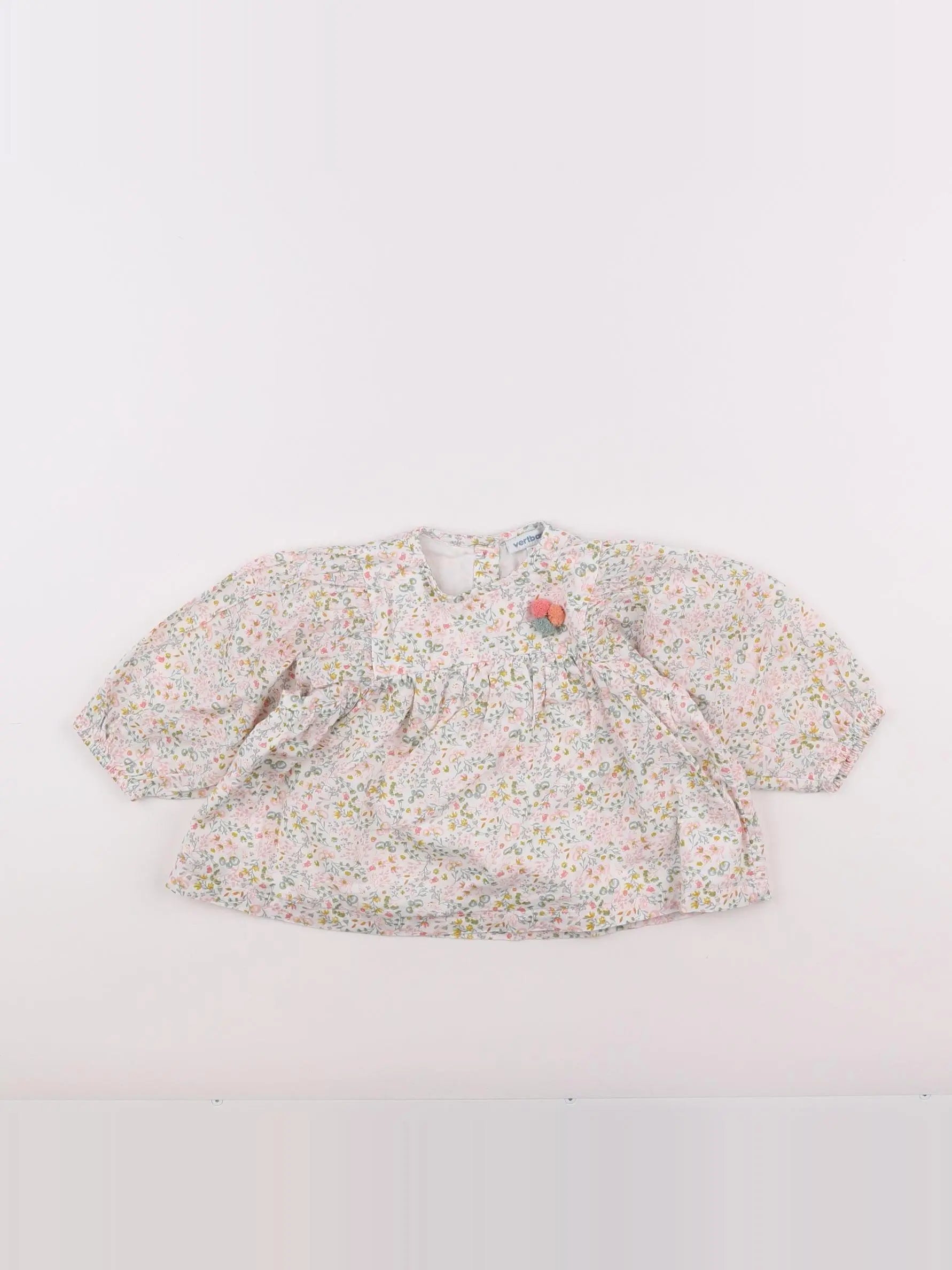 Vertbaudet - blouse multicolore - 9 mois