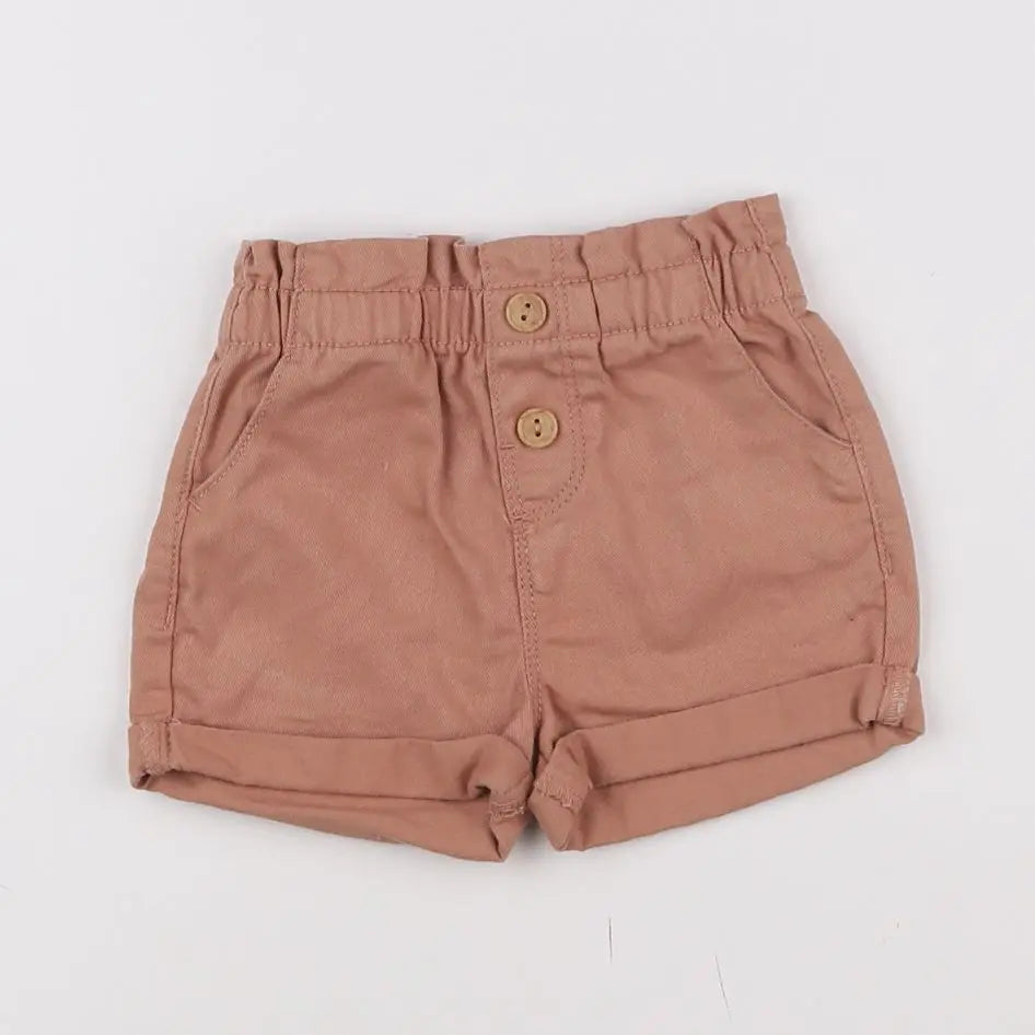 Vertbaudet - short rose - 9 mois