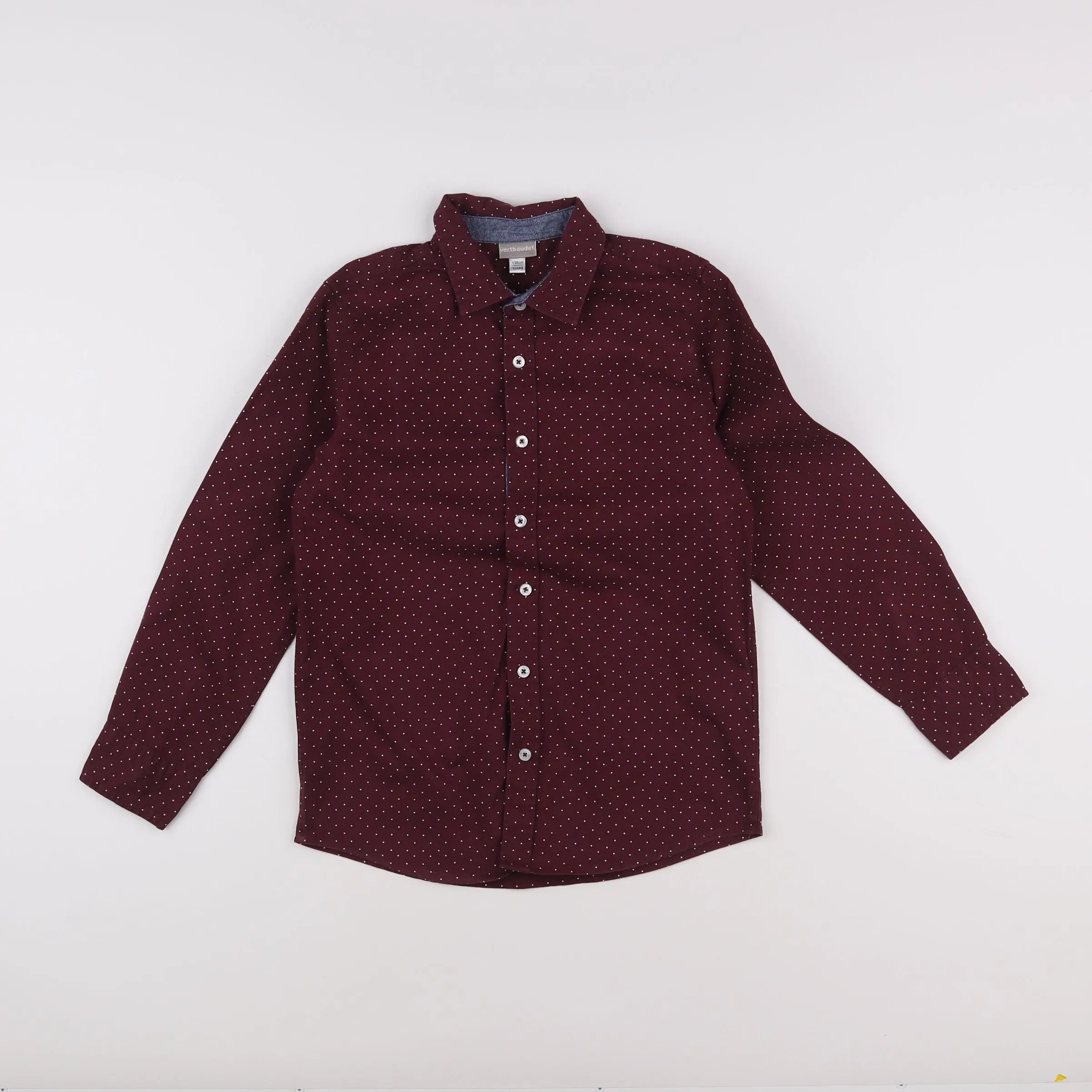 Vertbaudet - chemise violet - 10 ans