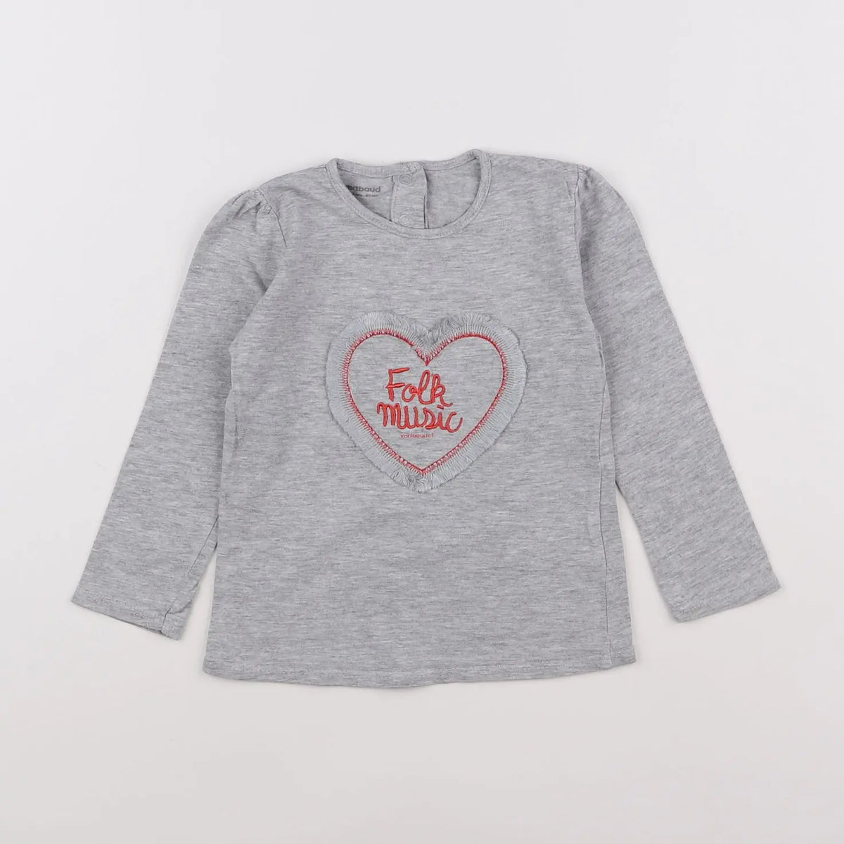 Vertbaudet - tee-shirt gris - 2 ans