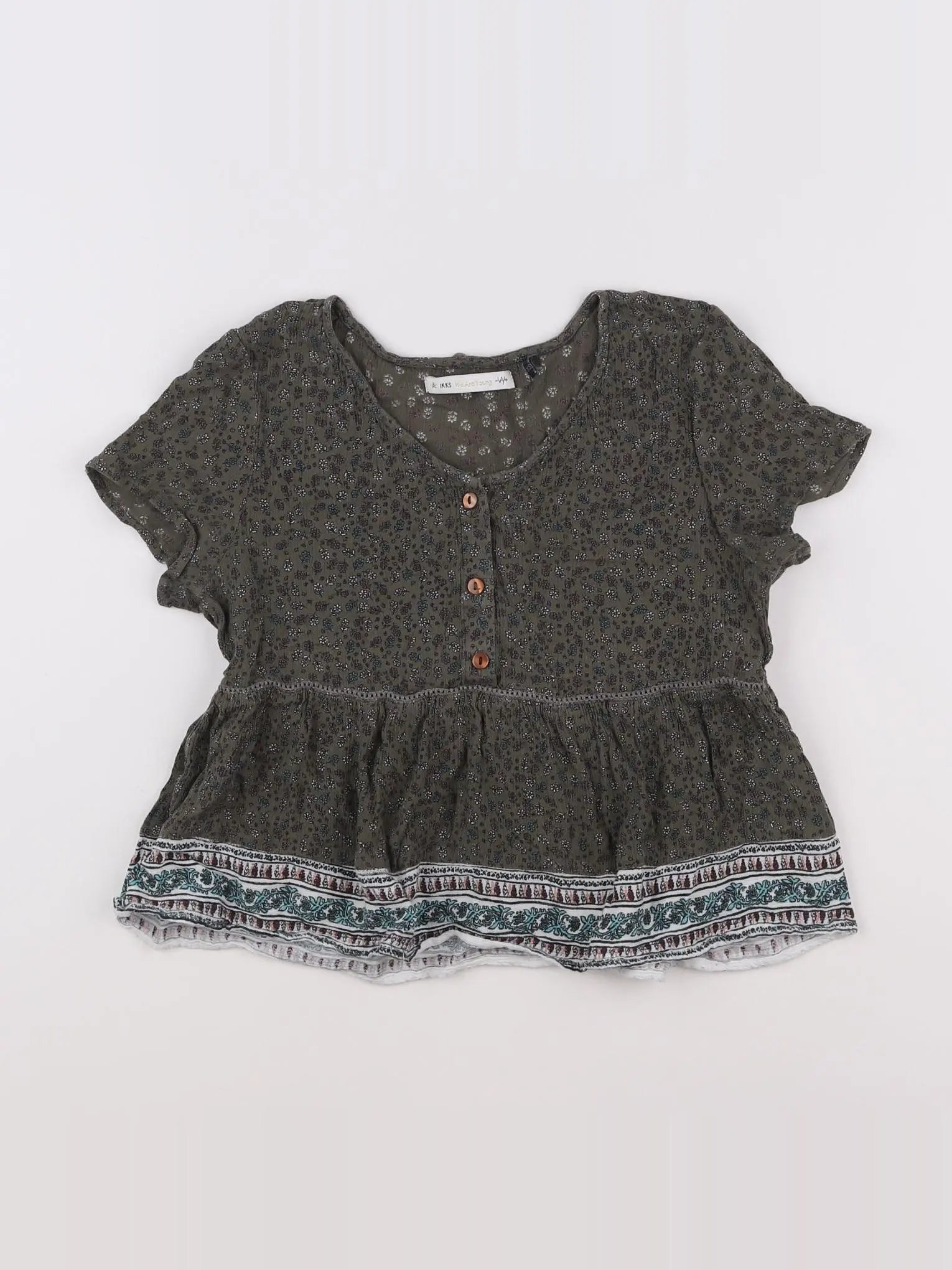 IKKS - blouse vert - 12 ans