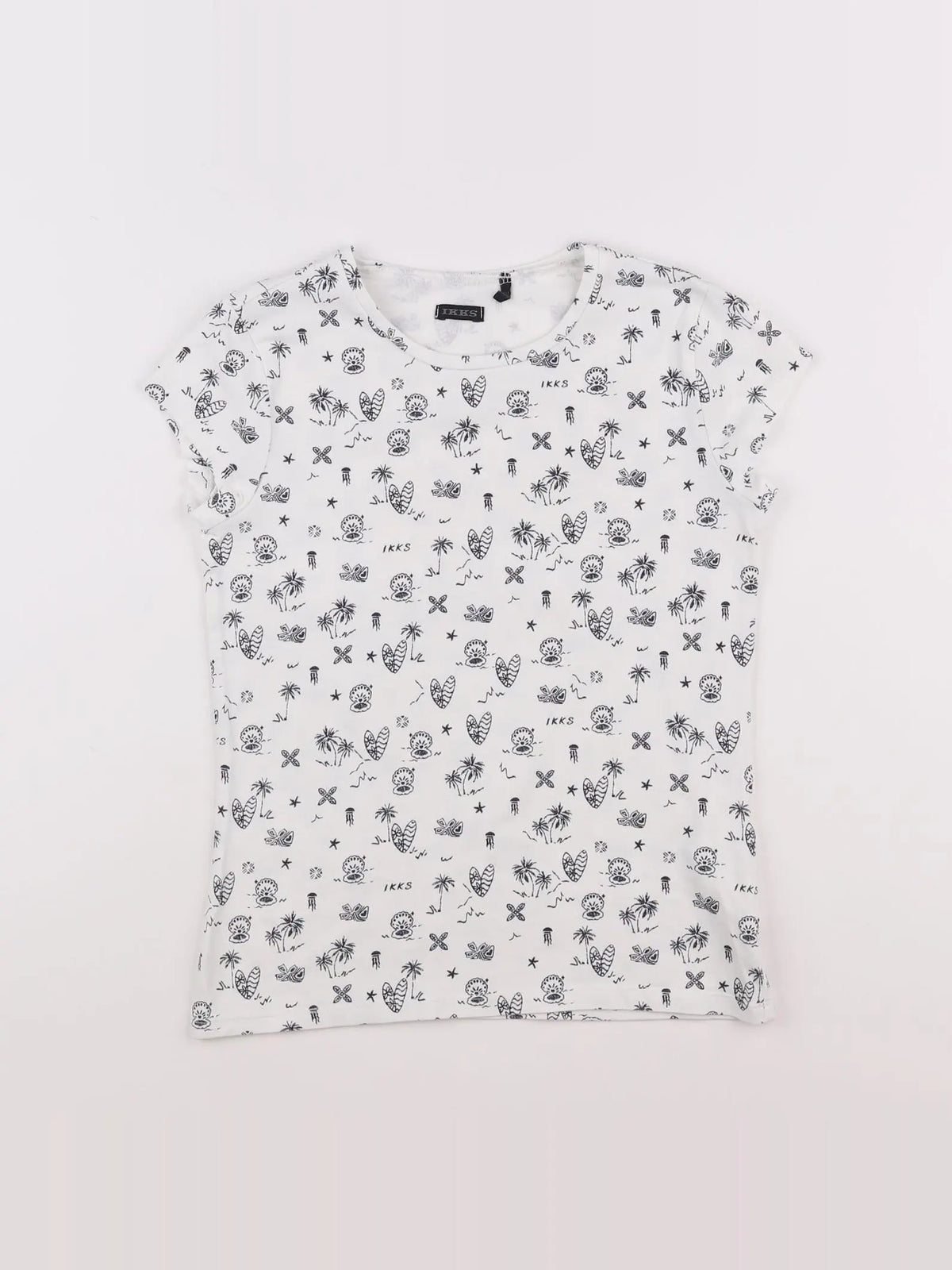 IKKS - tee-shirt blanc - 10 ans