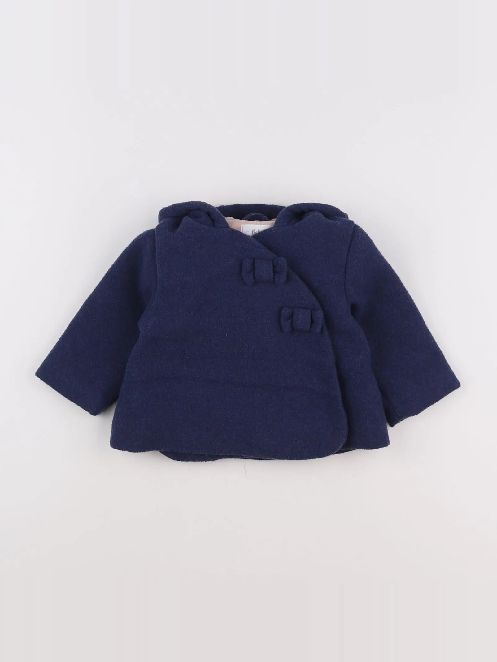 Vertbaudet - manteau bleu - 9 mois