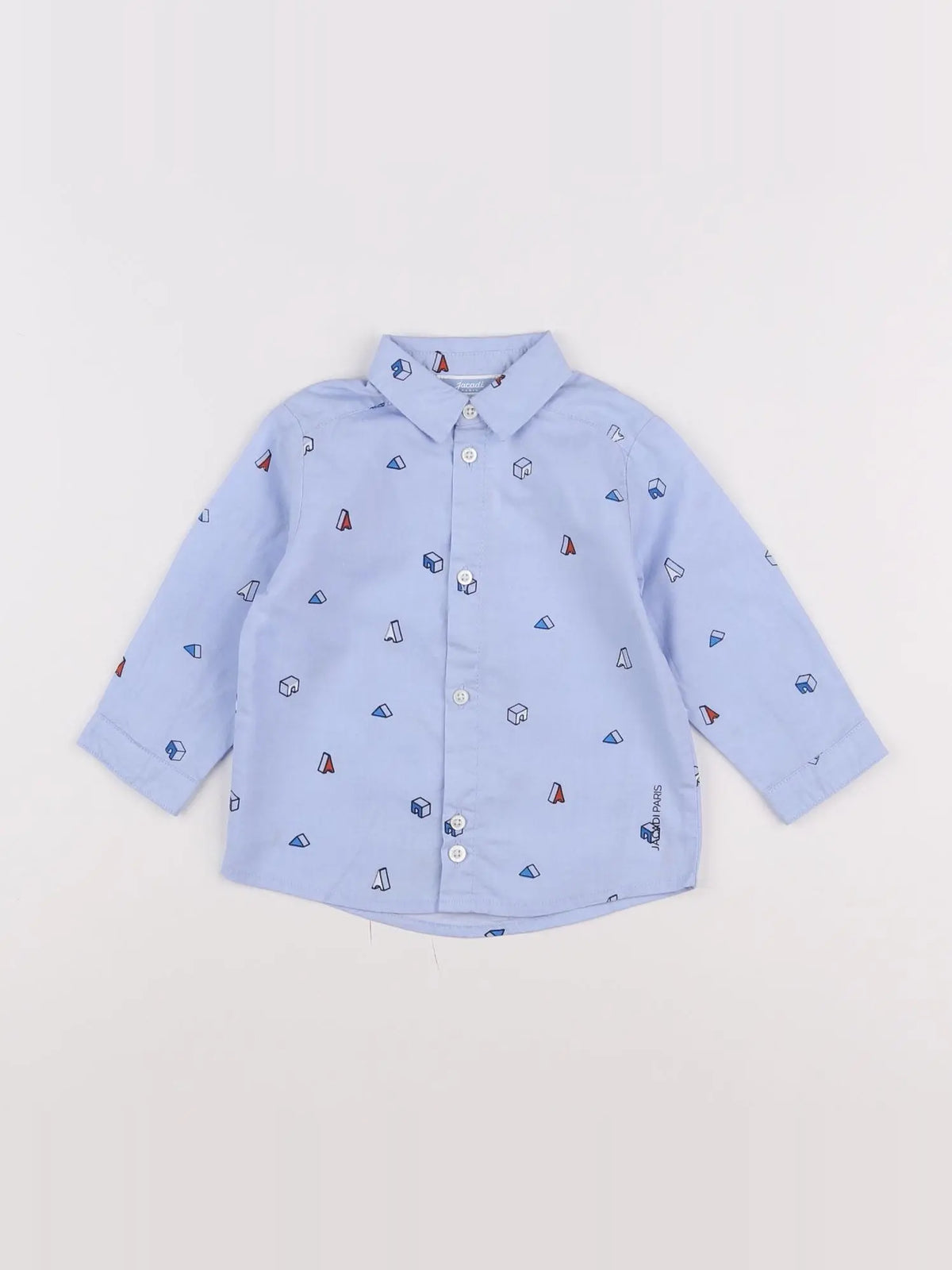Jacadi - chemise bleu - 12 mois