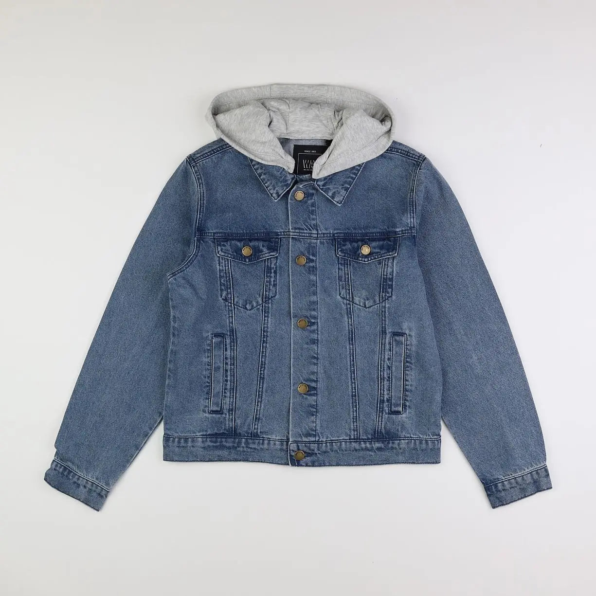 Veste bleu, gris
