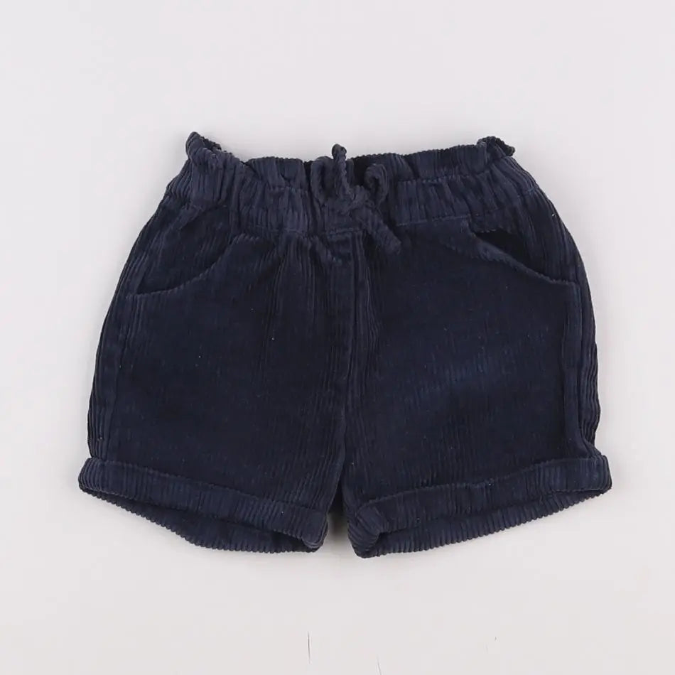 Vertbaudet - short bleu - 6 mois