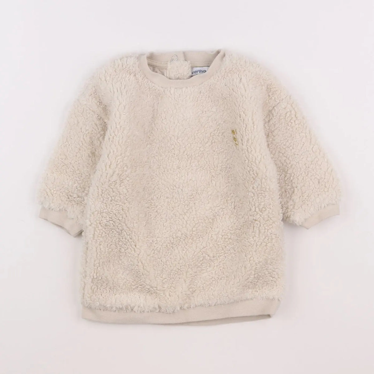Vertbaudet - robe beige - 12 mois