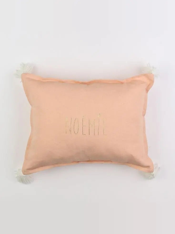 Petit Picotin - "NOEMIE" coussin rose 