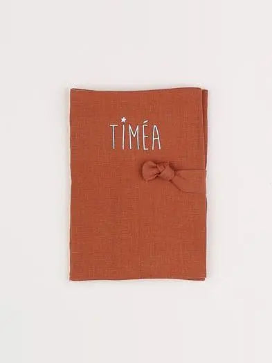 Petit Picotin - "TIMEA" protège carnet de santé orange