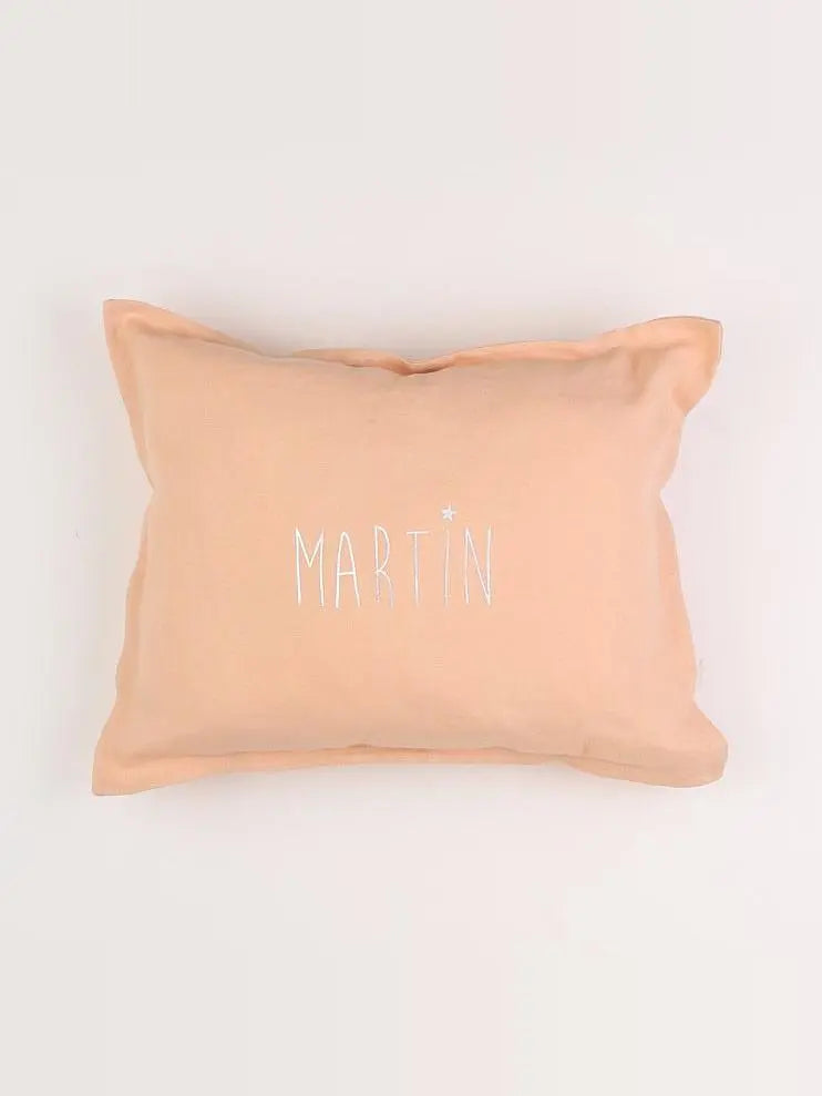 Petit Picotin - "MARTIN" coussin rose 