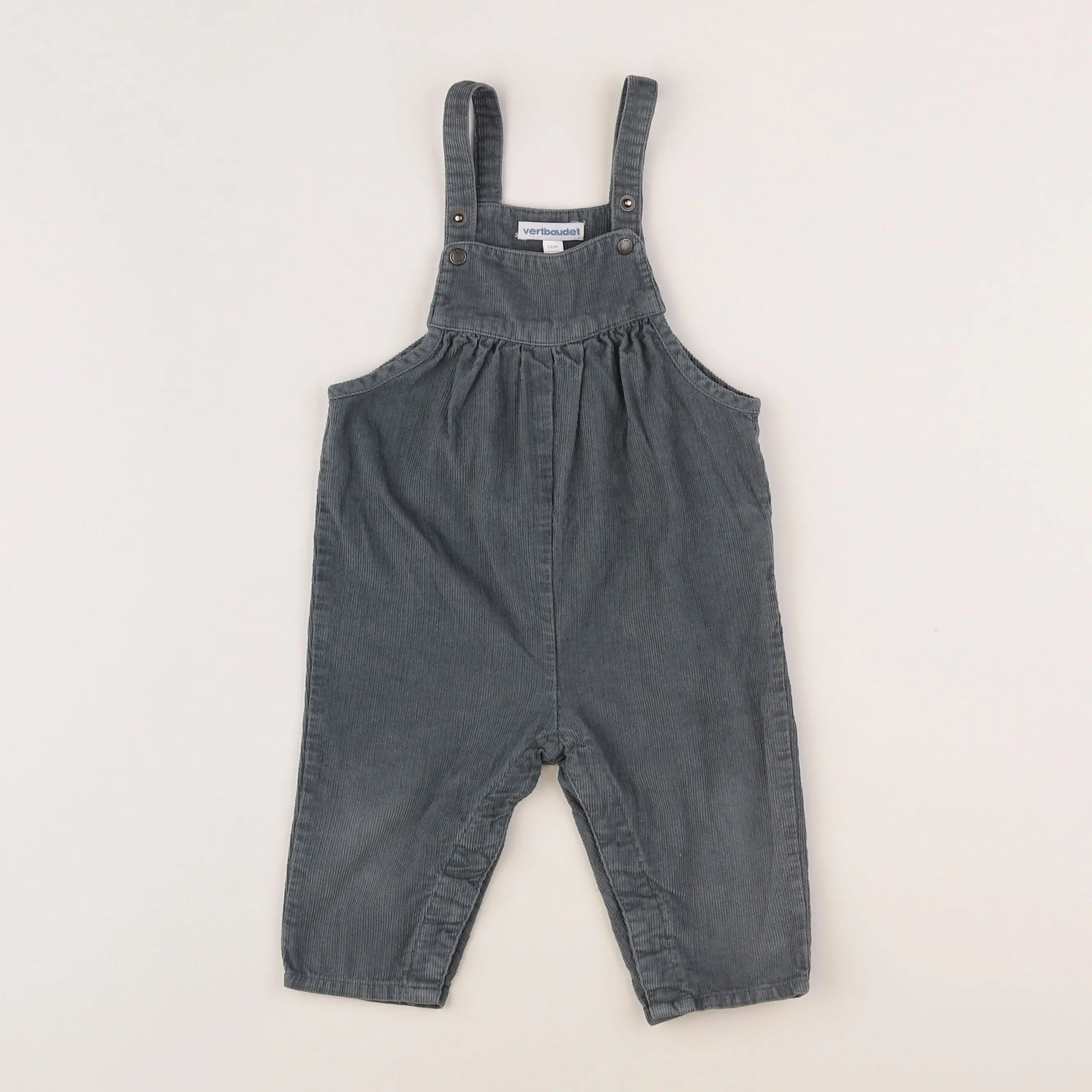 Vertbaudet - salopette vert - 12 mois