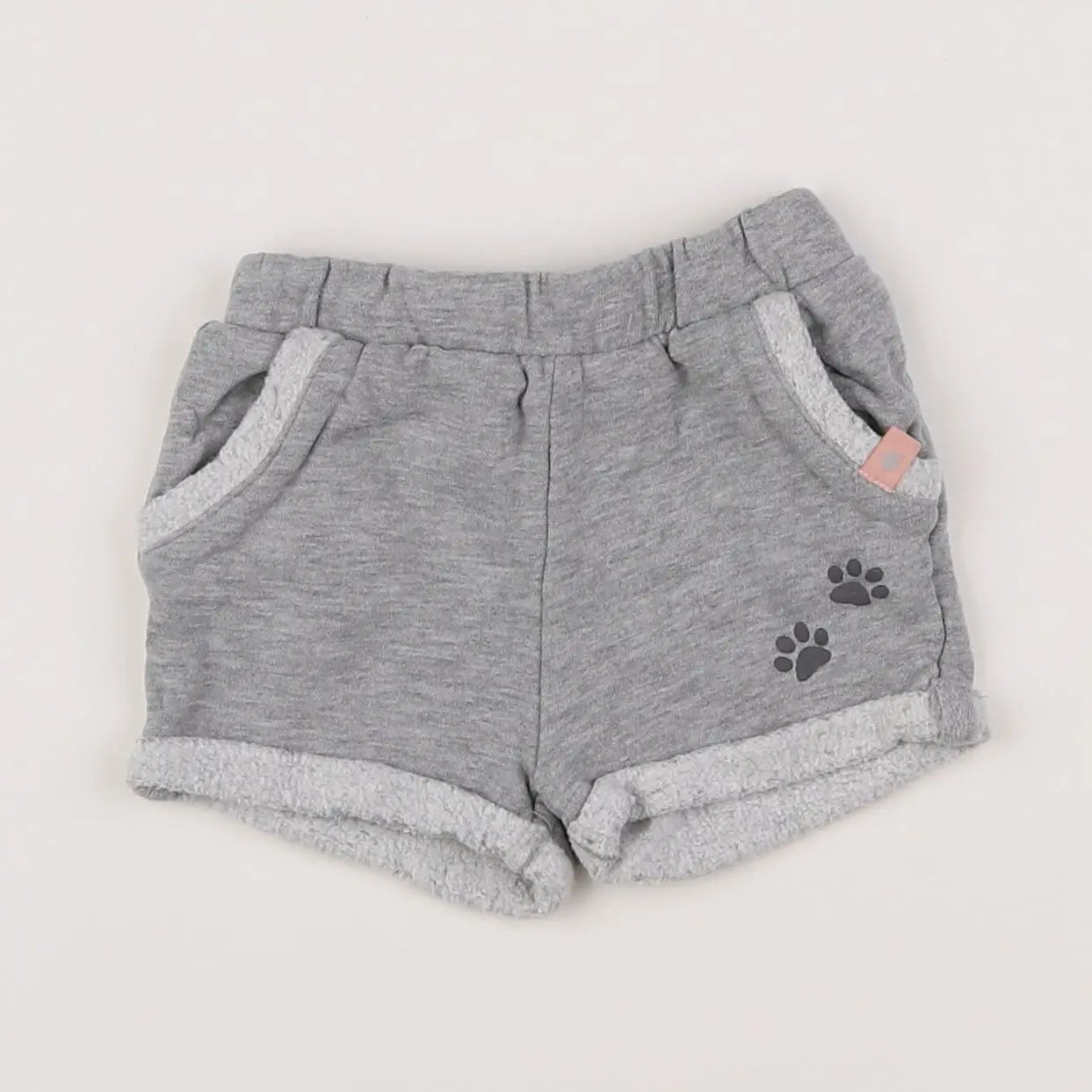 Vertbaudet - short gris - 6 mois