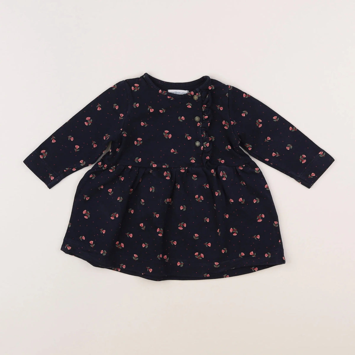 Vertbaudet - robe bleu - 9 mois