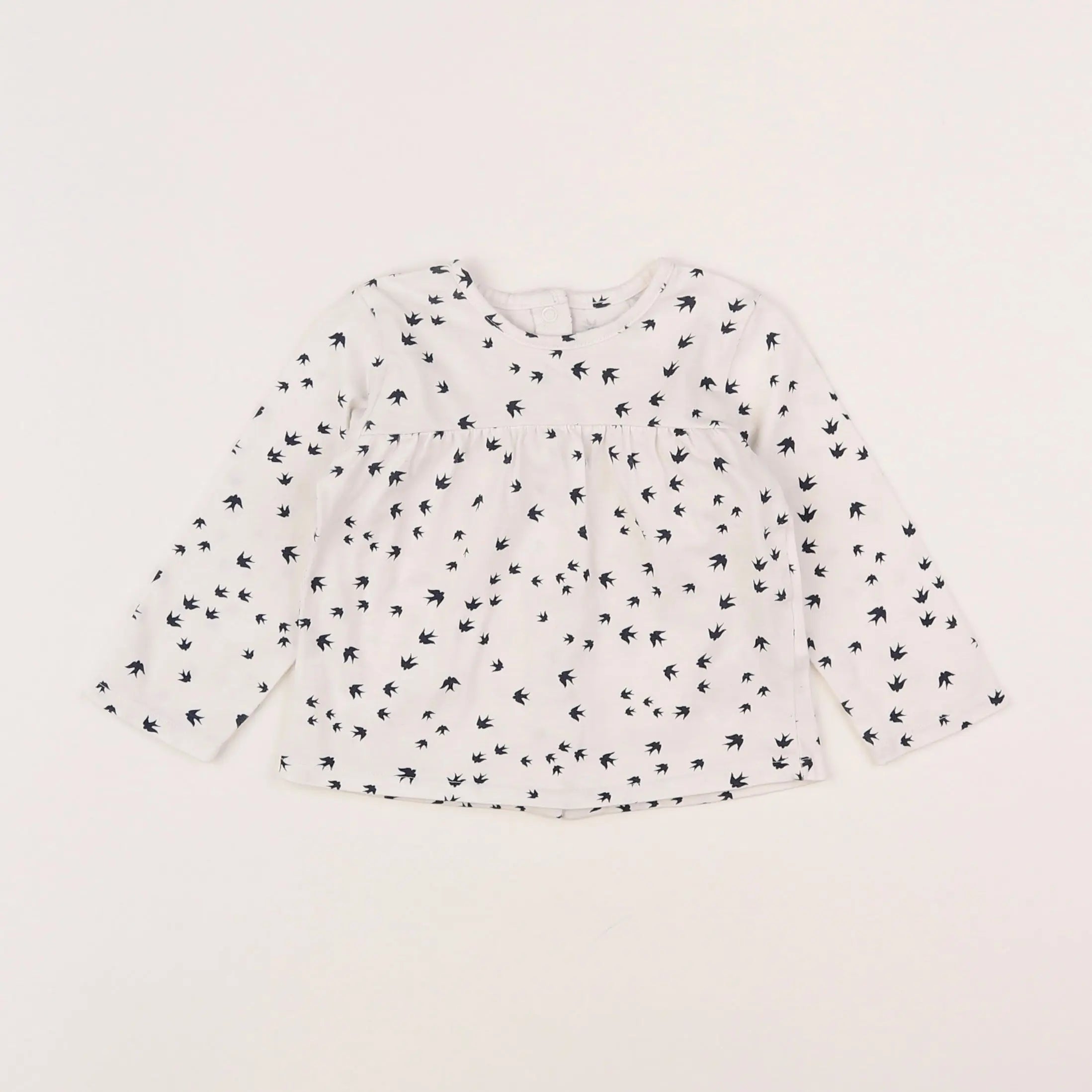 Vertbaudet - tee-shirt blanc - 9 mois