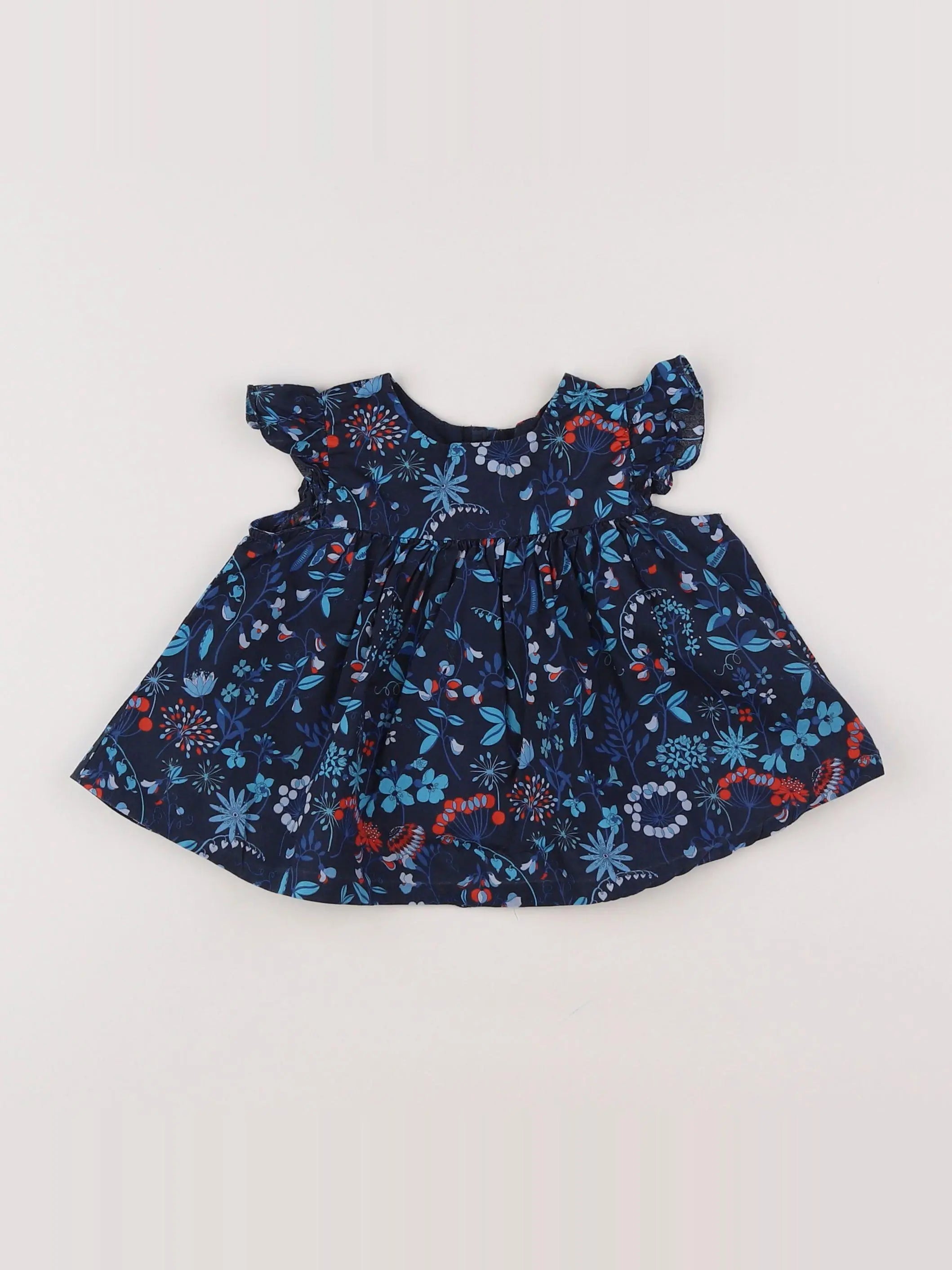 Jacadi - blouse liberty multicolore - 12 mois