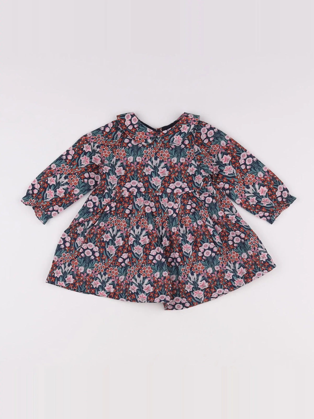 Jacadi - robe liberty multicolore - 12 mois