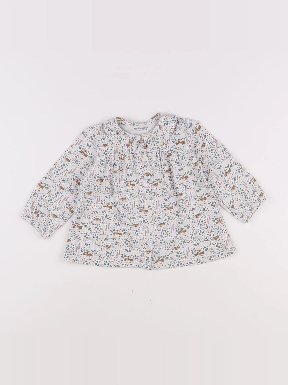 Vertbaudet - blouse blanc - 12 mois