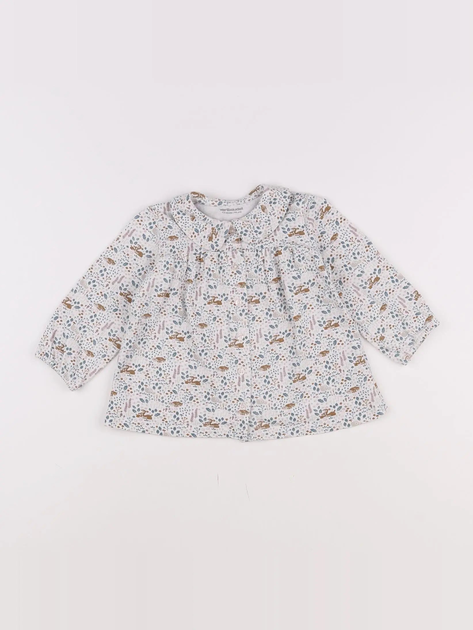 Vertbaudet - blouse blanc - 12 mois